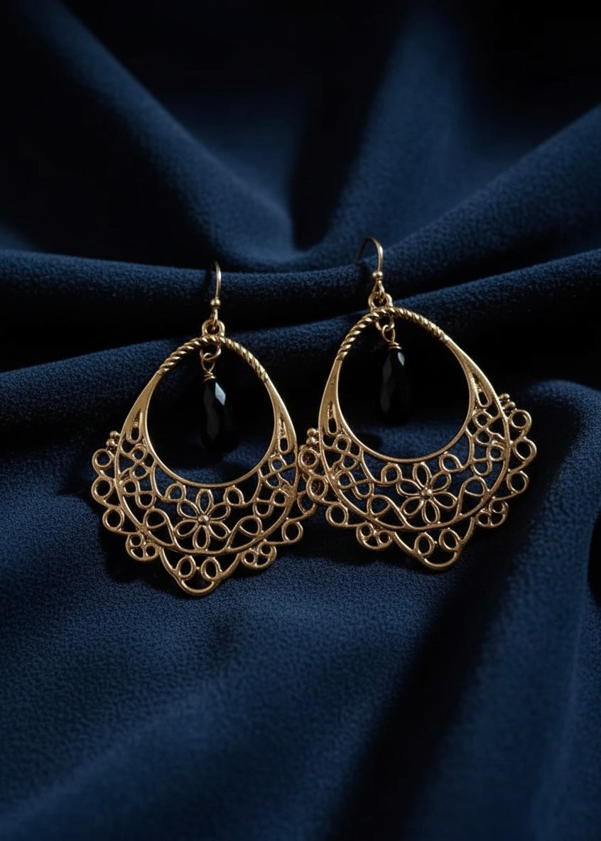 Filigree Teardrop Earrings