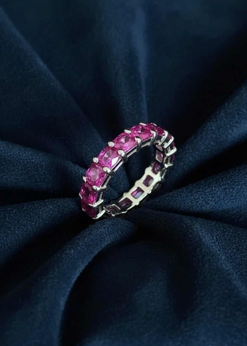 Pink Gradient Eternity Ring