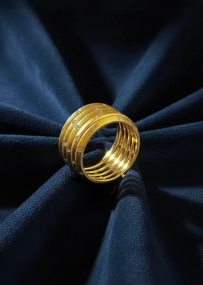 Stacked Band Statement Ring