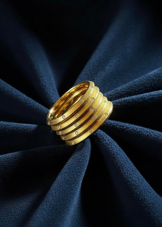 Stacked Band Statement Ring