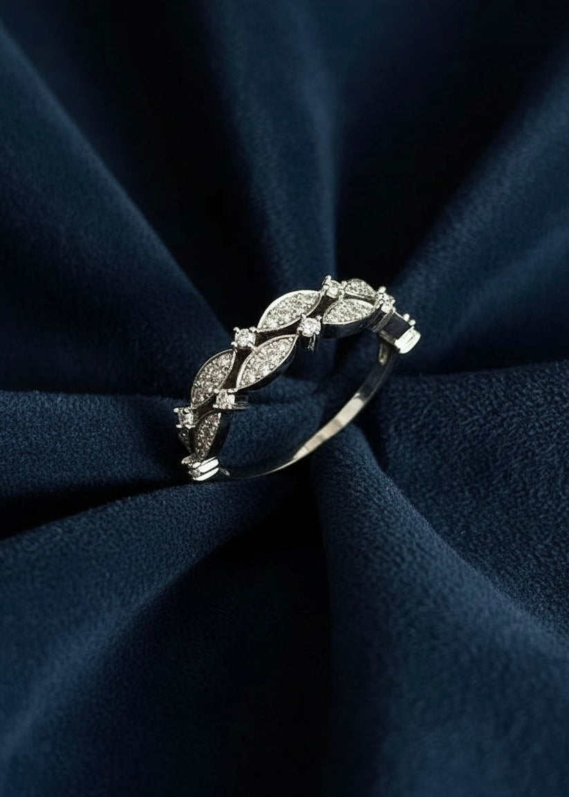 Gold-Plated Sterling Silver Leaf Ring