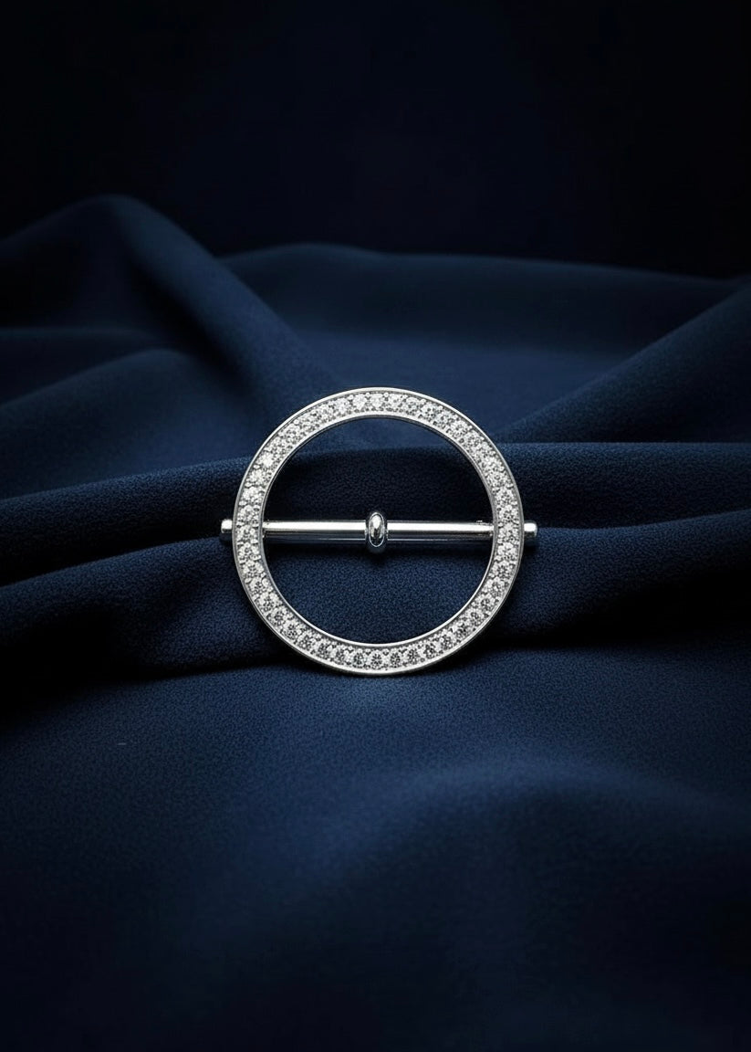 Circular Pave Scarf Ring