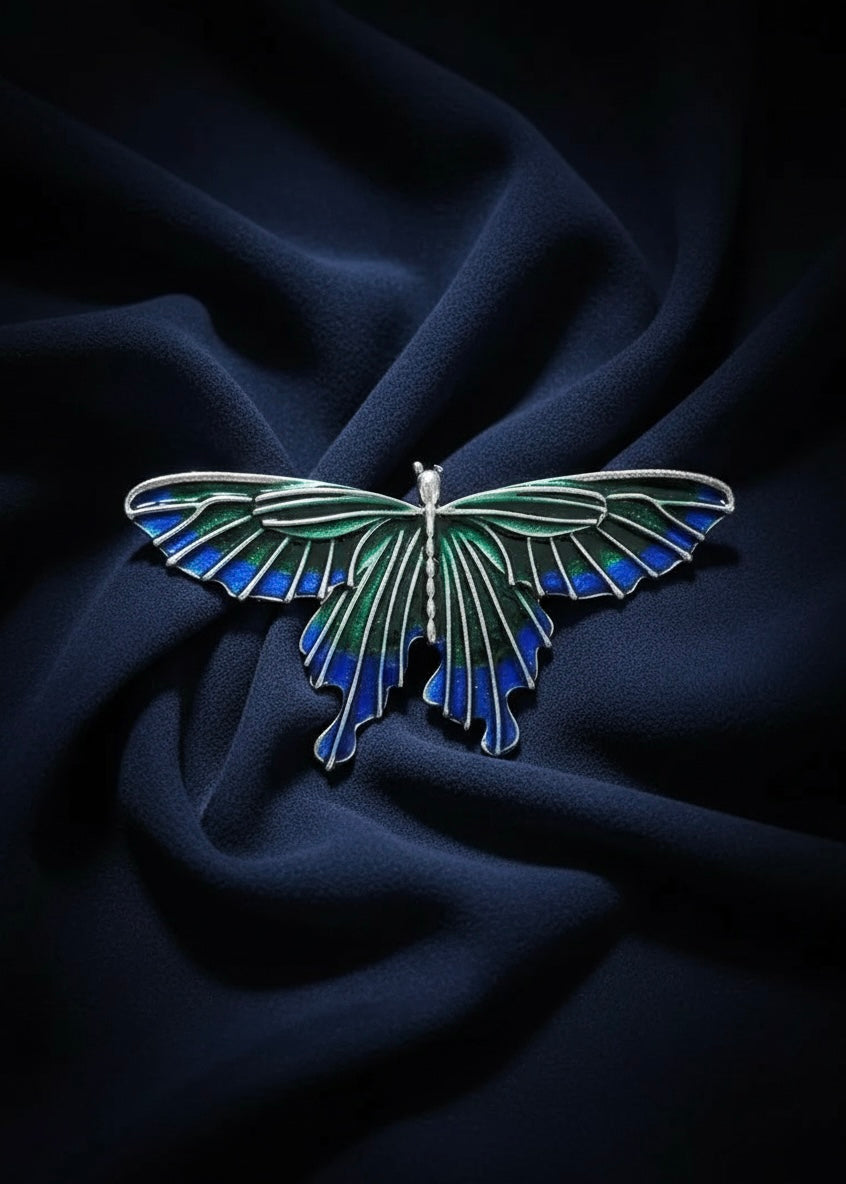 Iridescent Butterfly Brooch