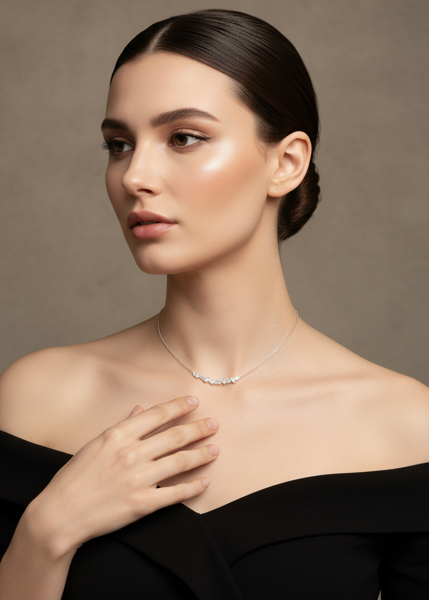 Crystal Bar Necklace