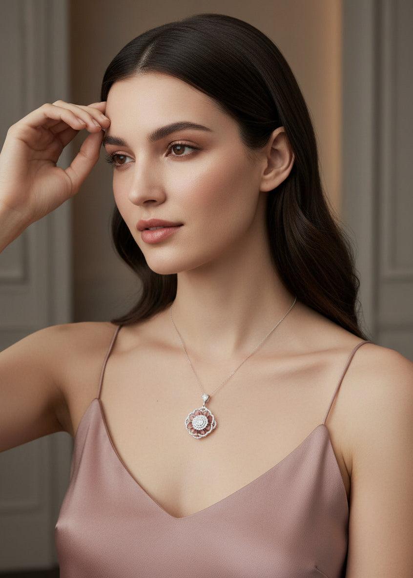 Floral Pendant Necklace