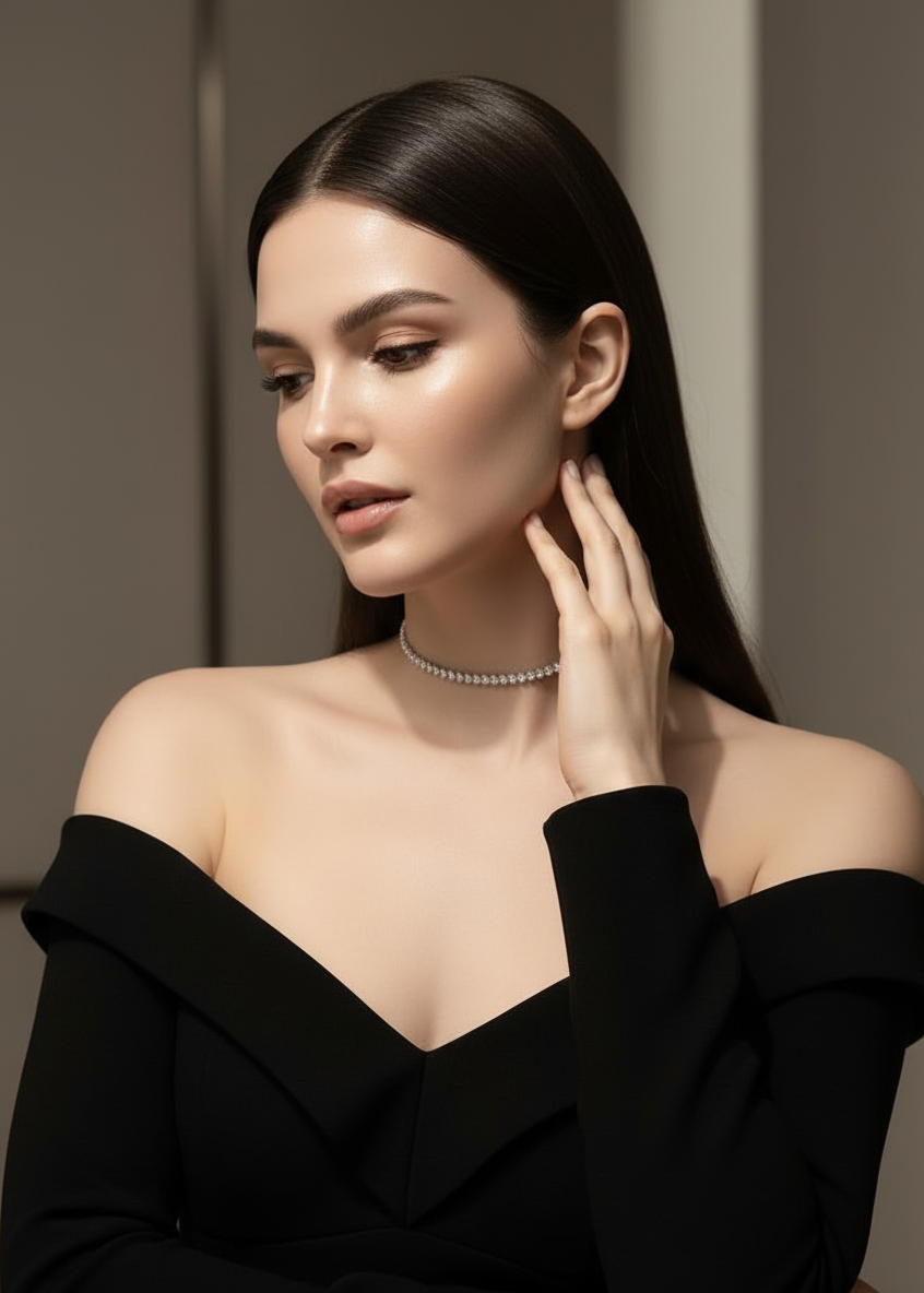 Crystal Open Choker
