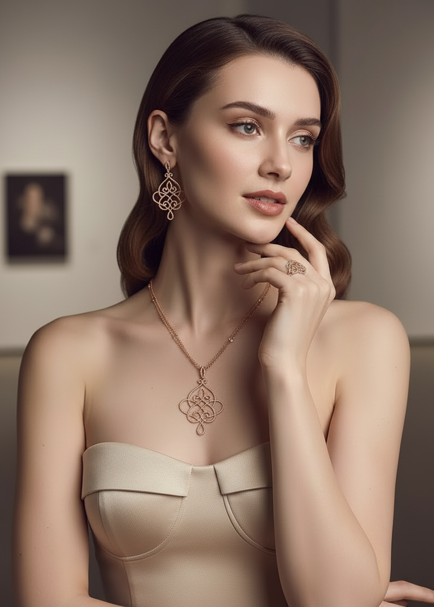 Filigree Lace Drop Earrings