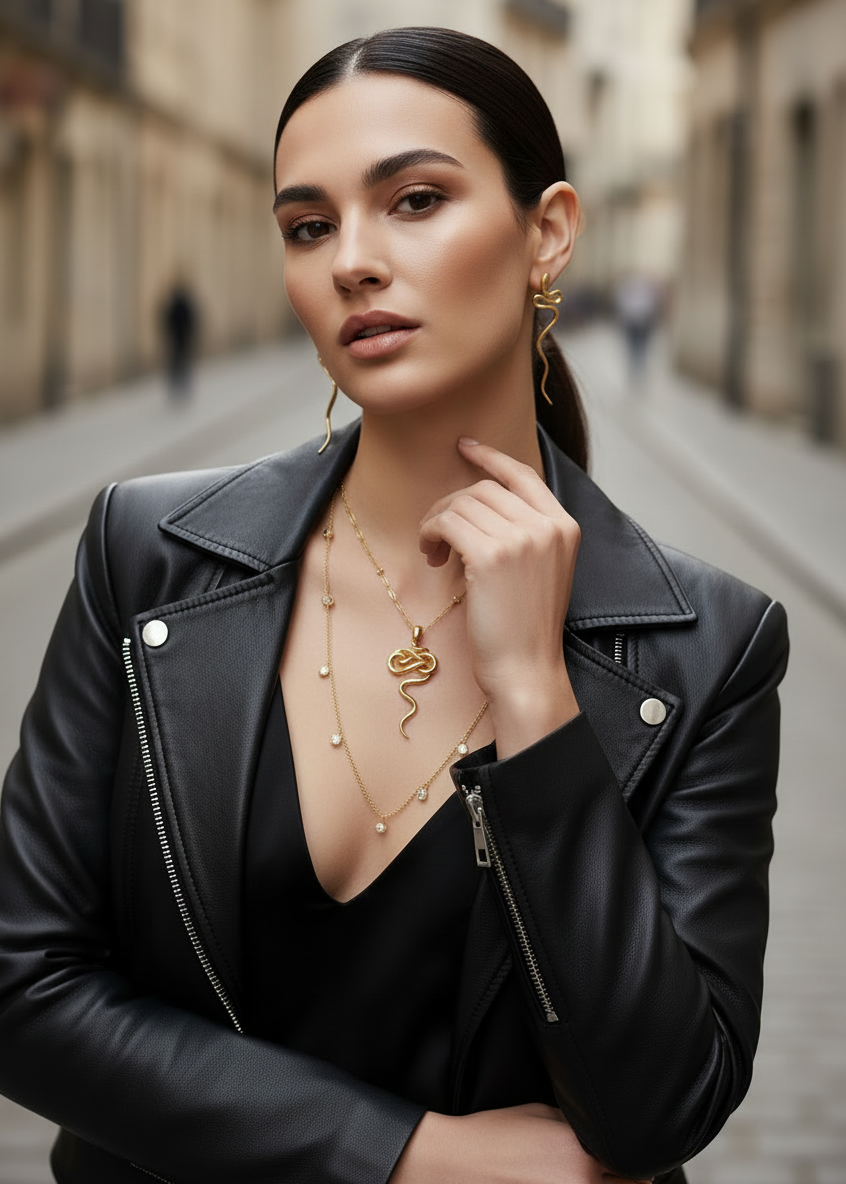 Serpent Drop Earrings