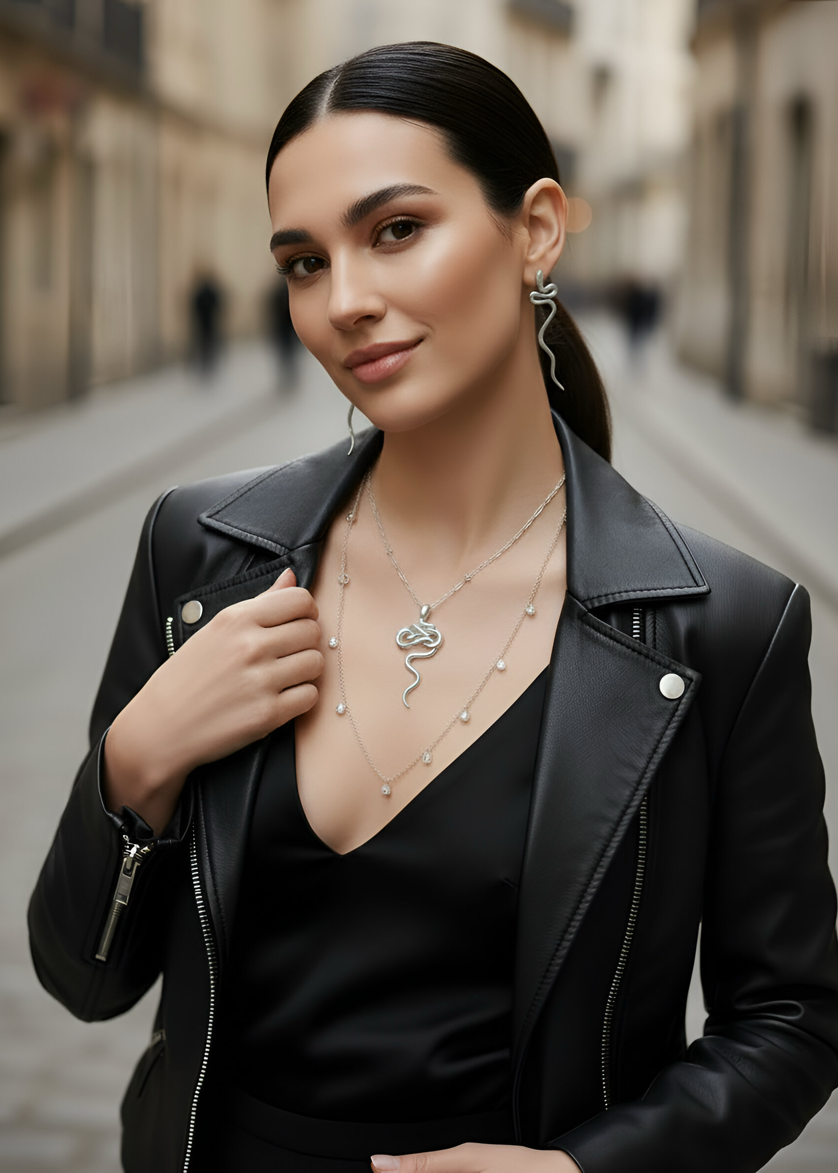 Serpent Drop Earrings