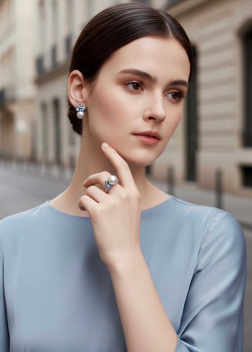 Oyster Pearl Cocktail Ring