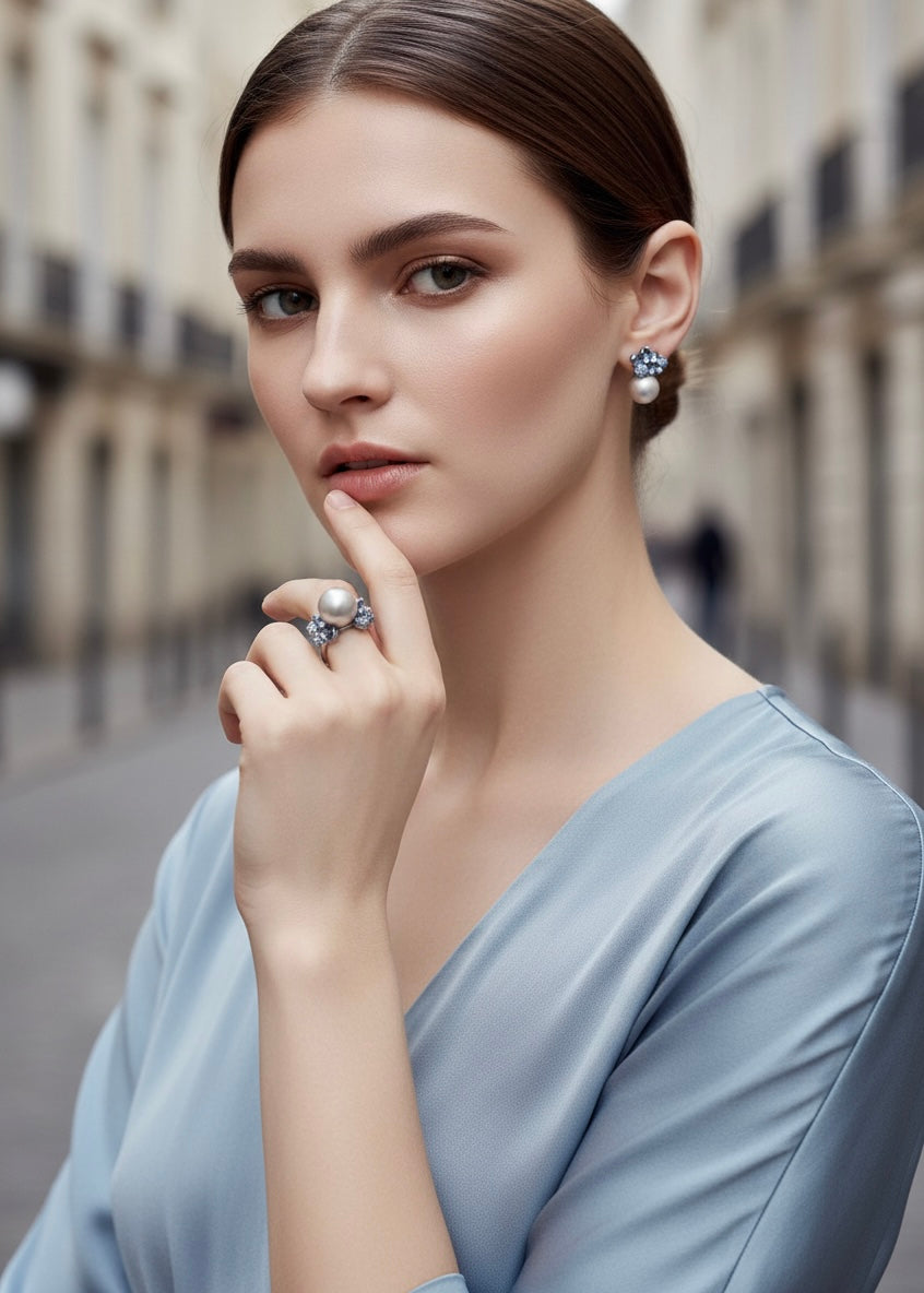 Oyster Pearl Cocktail Ring