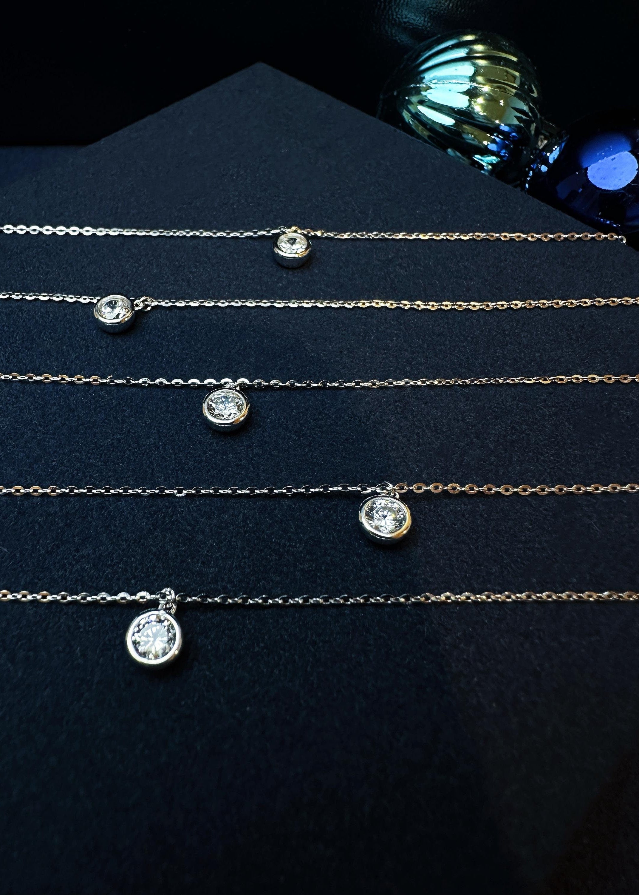 Bezel CZ Chain Bracelet