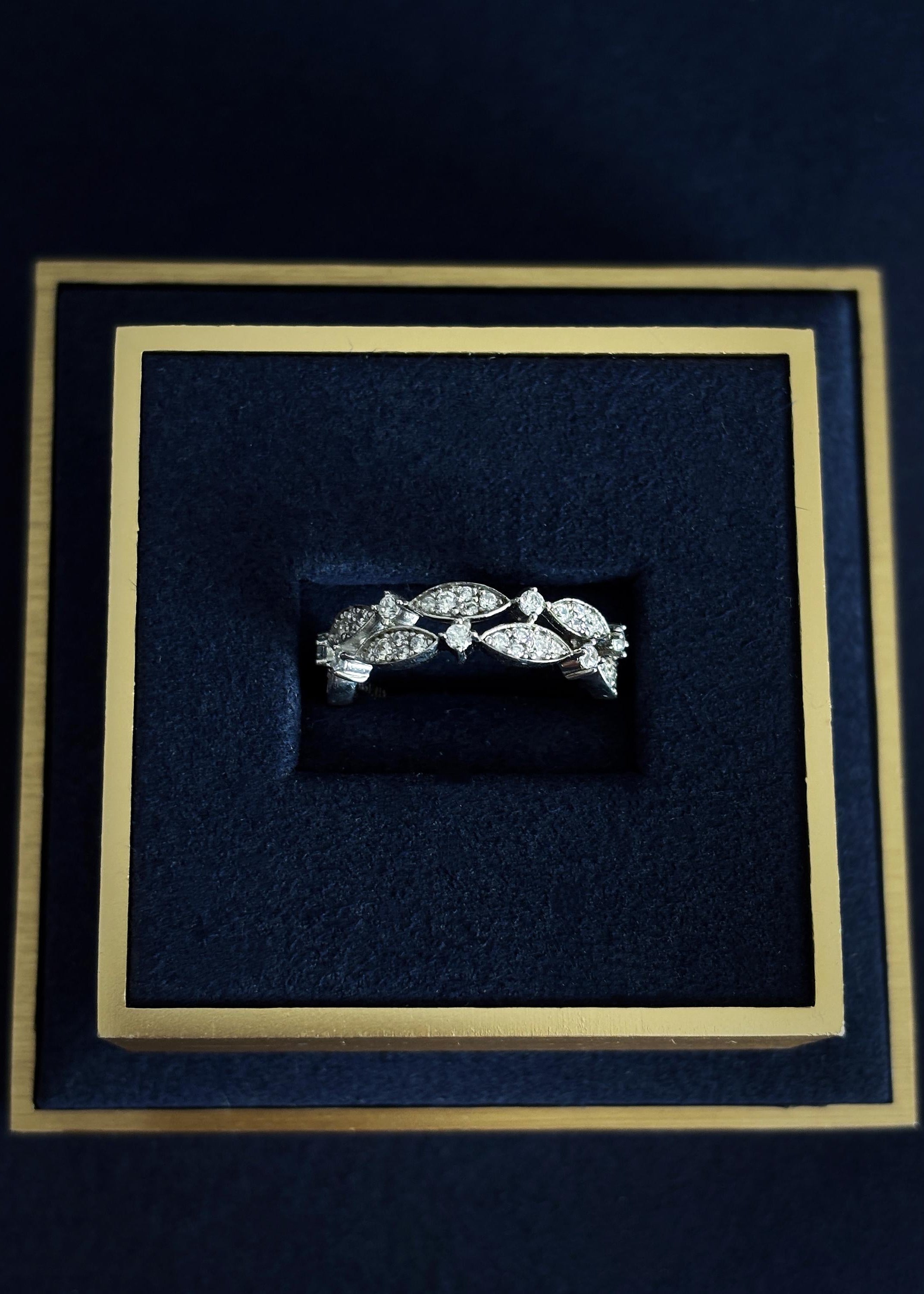 Gold-Plated Sterling Silver Leaf Ring