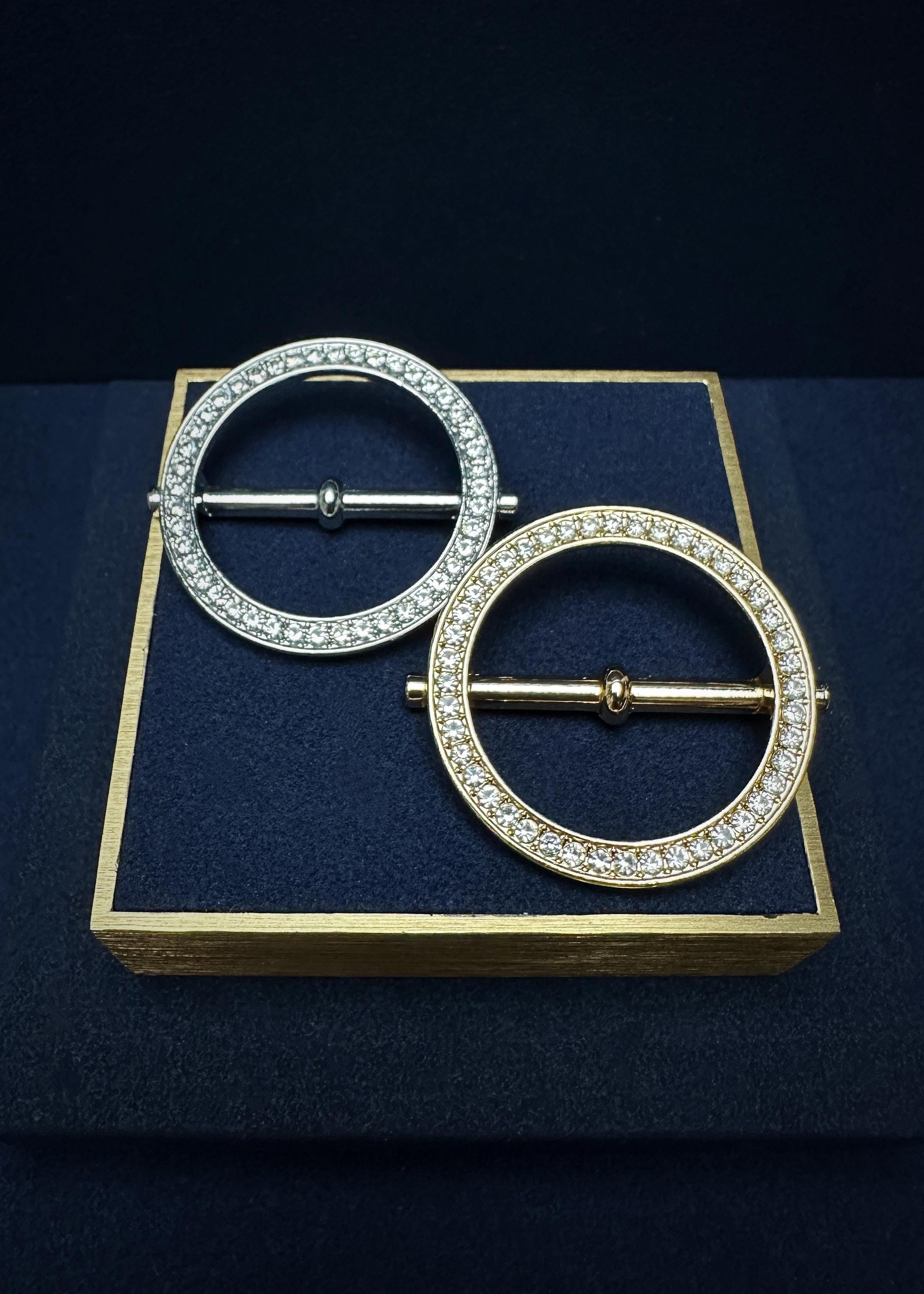 Circular Pave Scarf Ring