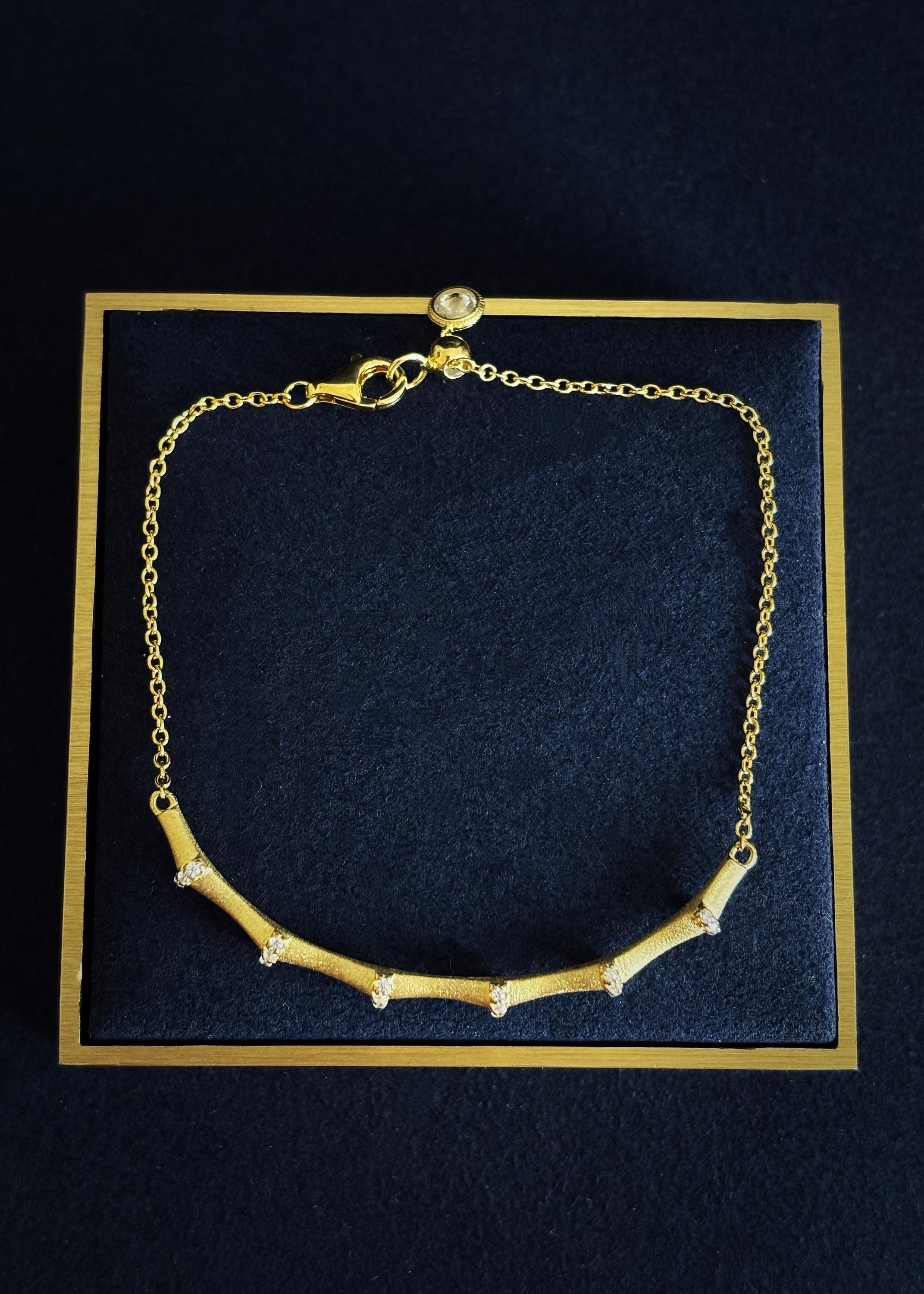 Gold Bamboo Bracelet