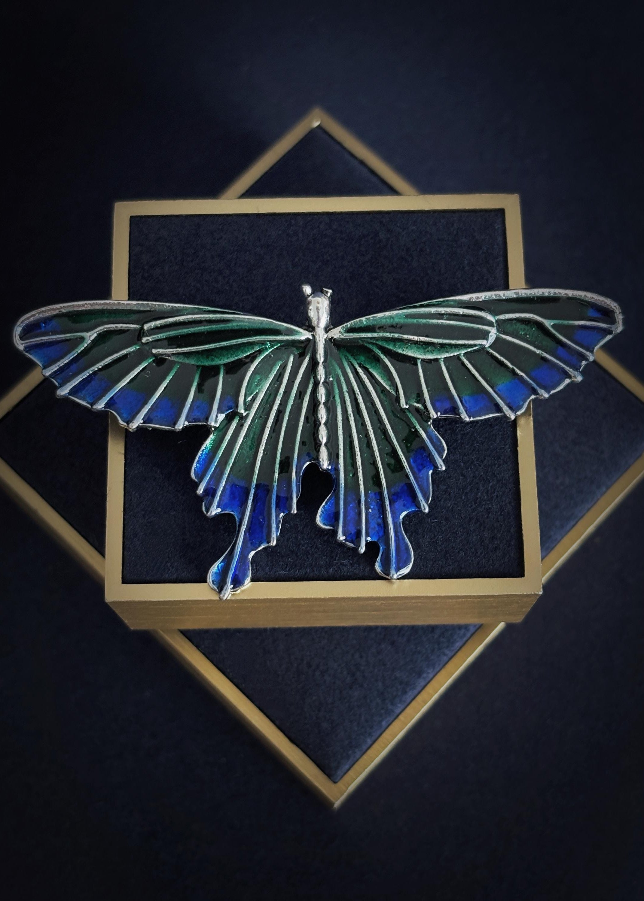 Iridescent Butterfly Brooch