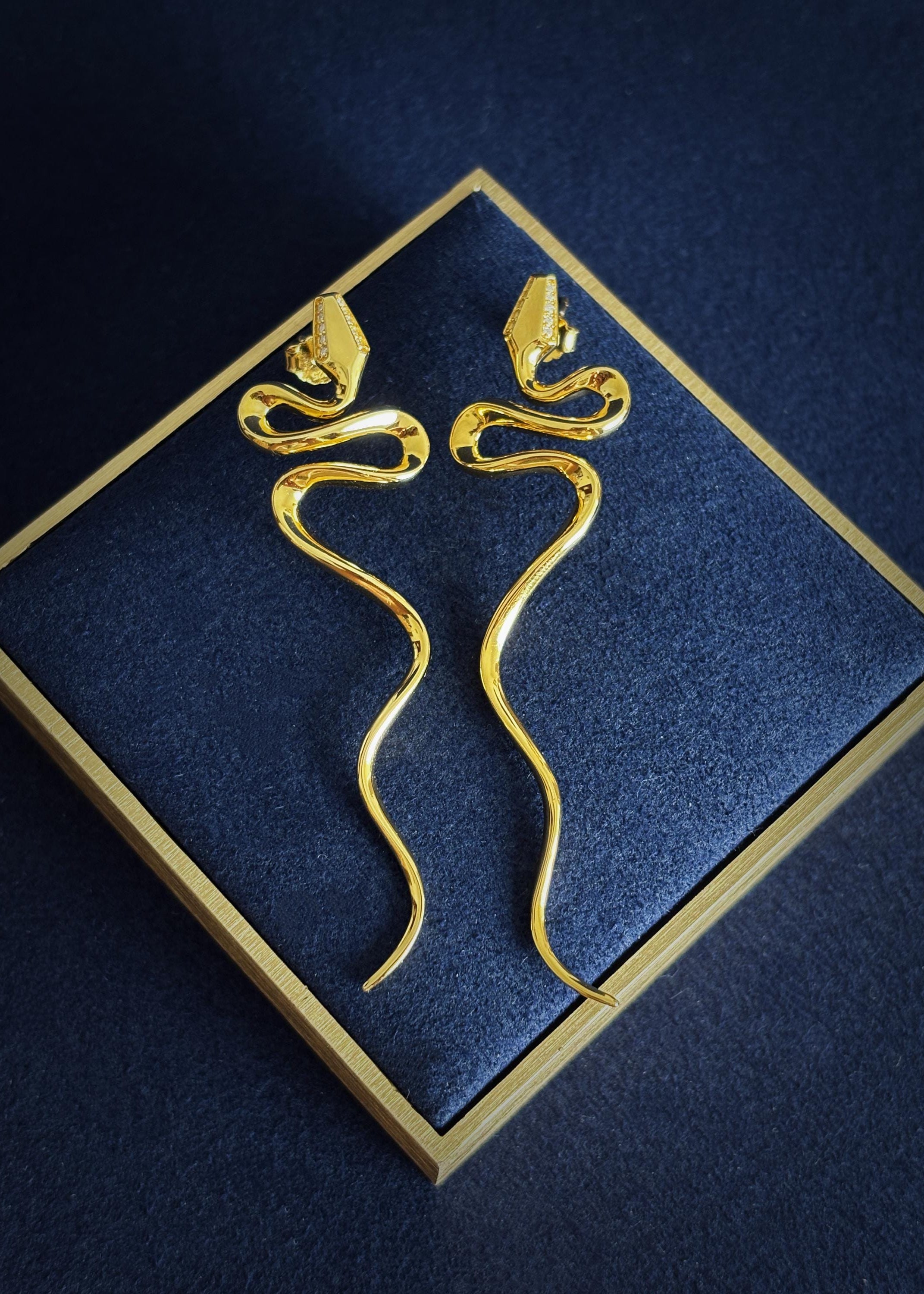 Serpent Drop Earrings