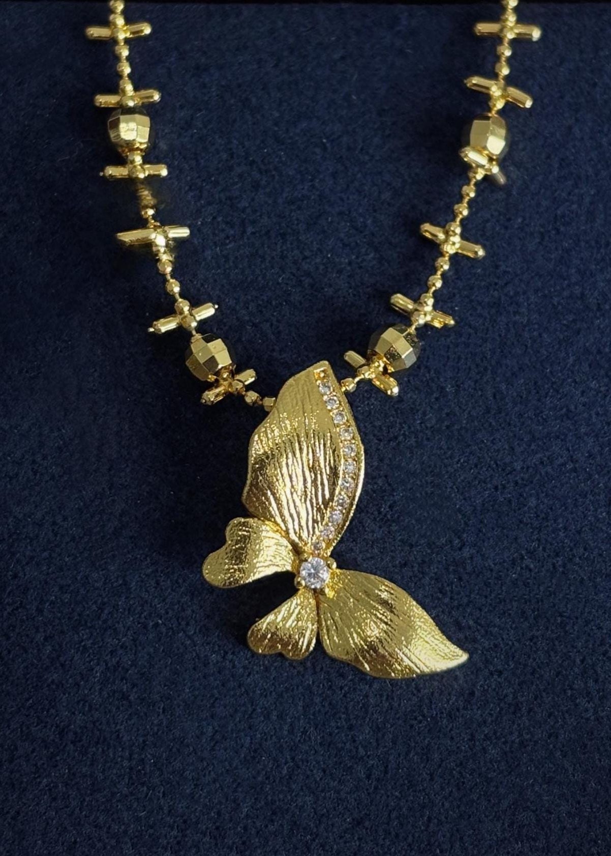 Butterfly Beaded Necklace