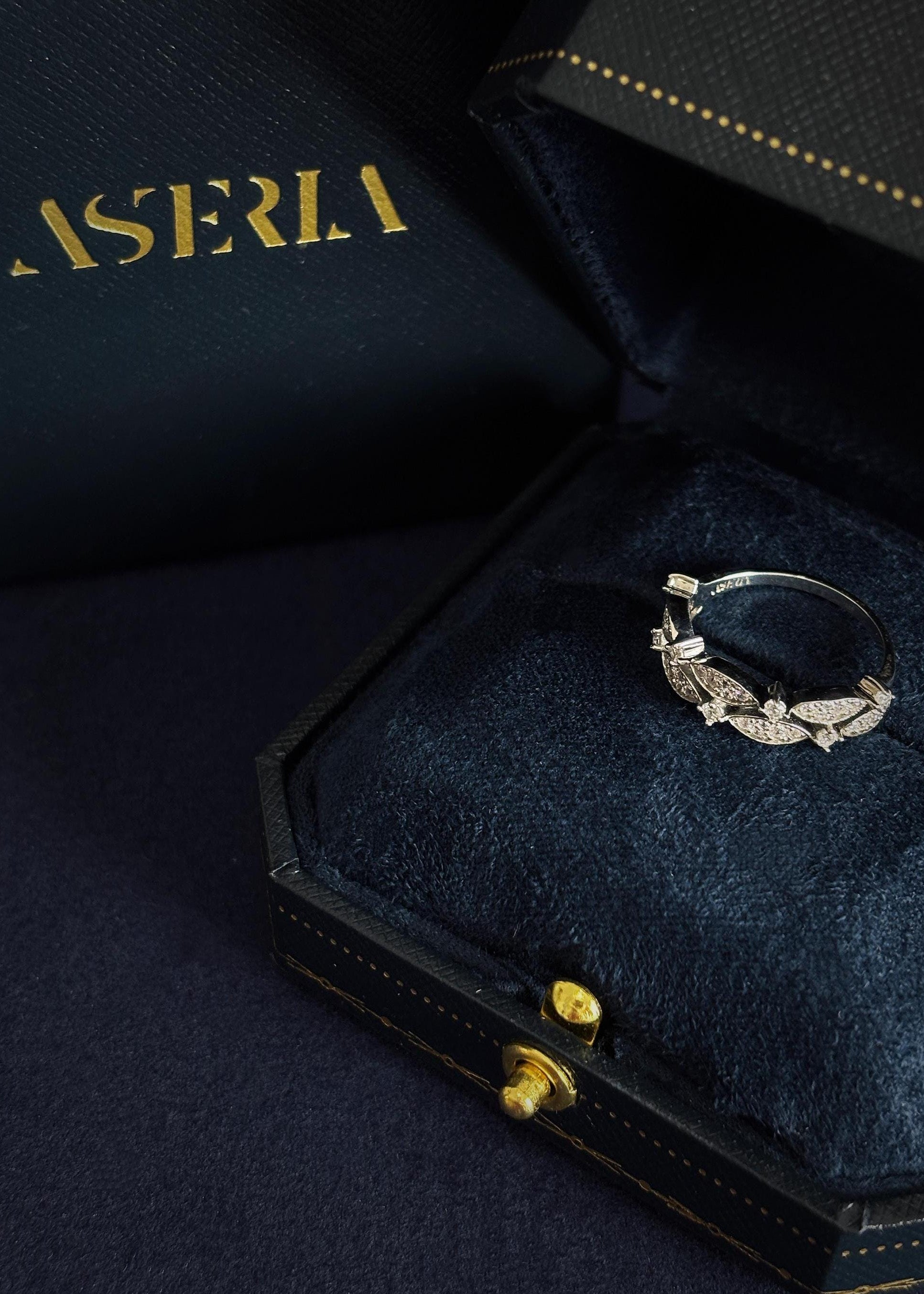 Gold-Plated Sterling Silver Leaf Ring