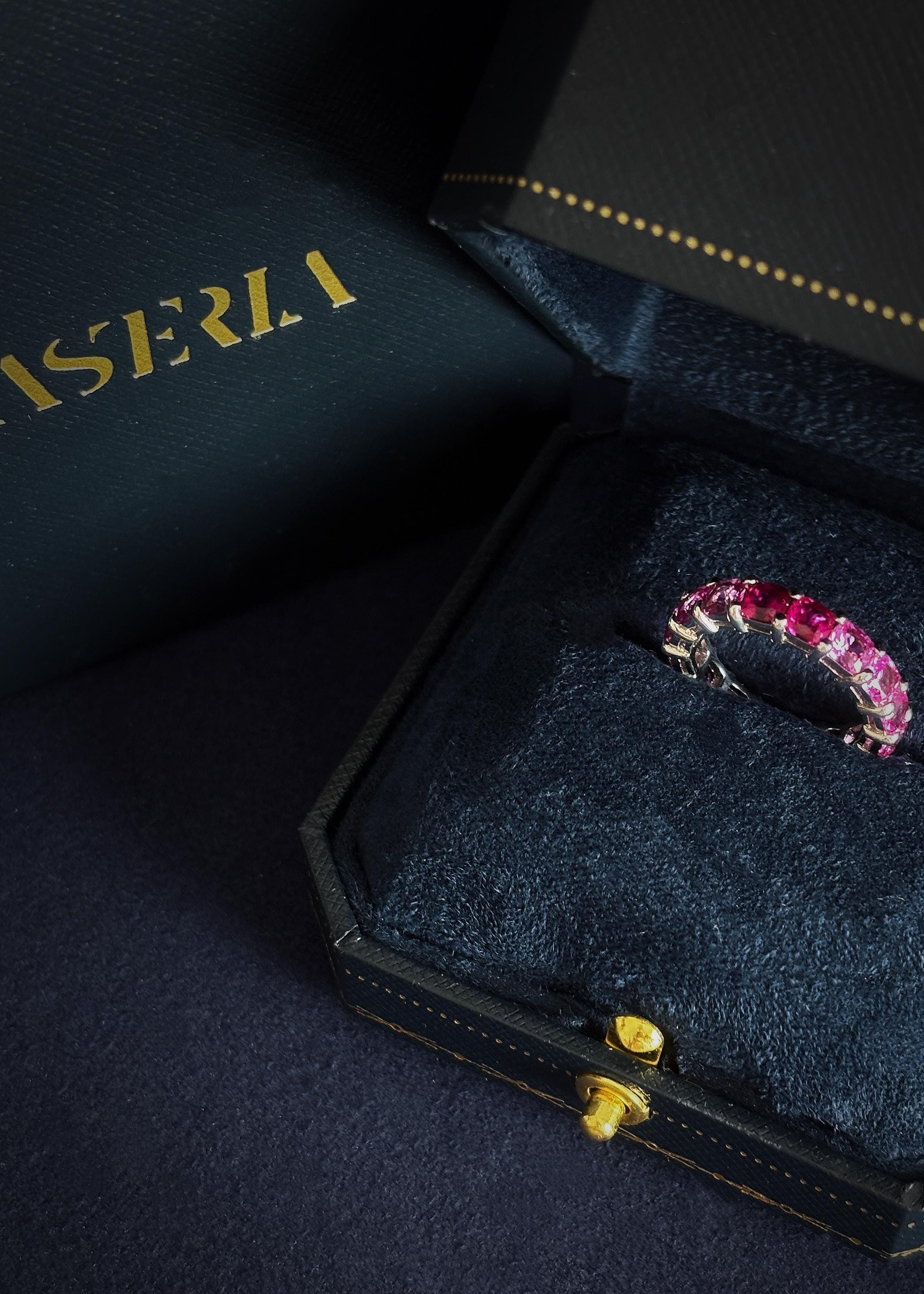 Pink Gradient Eternity Ring