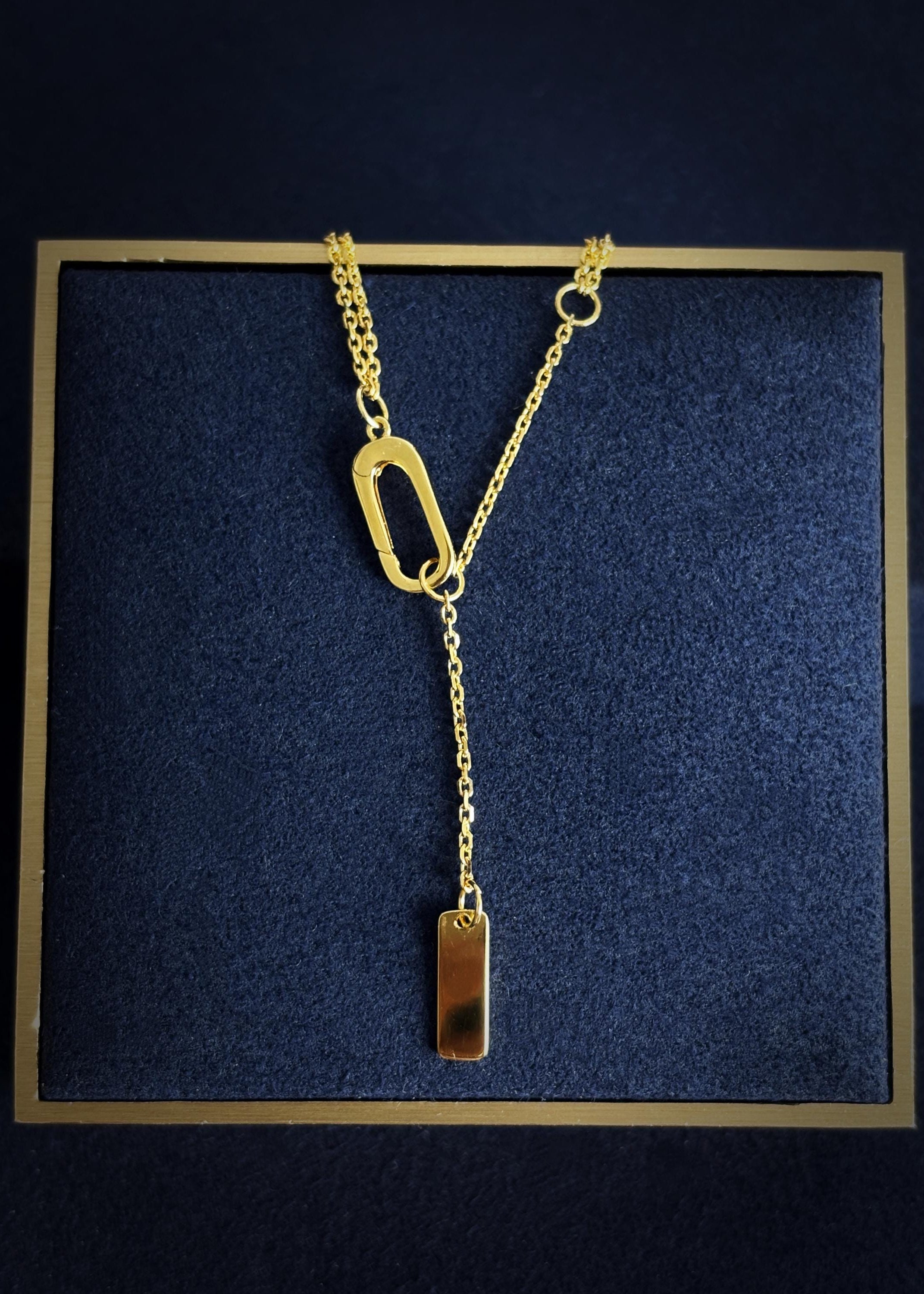 Serpent Curve Pendant Necklace