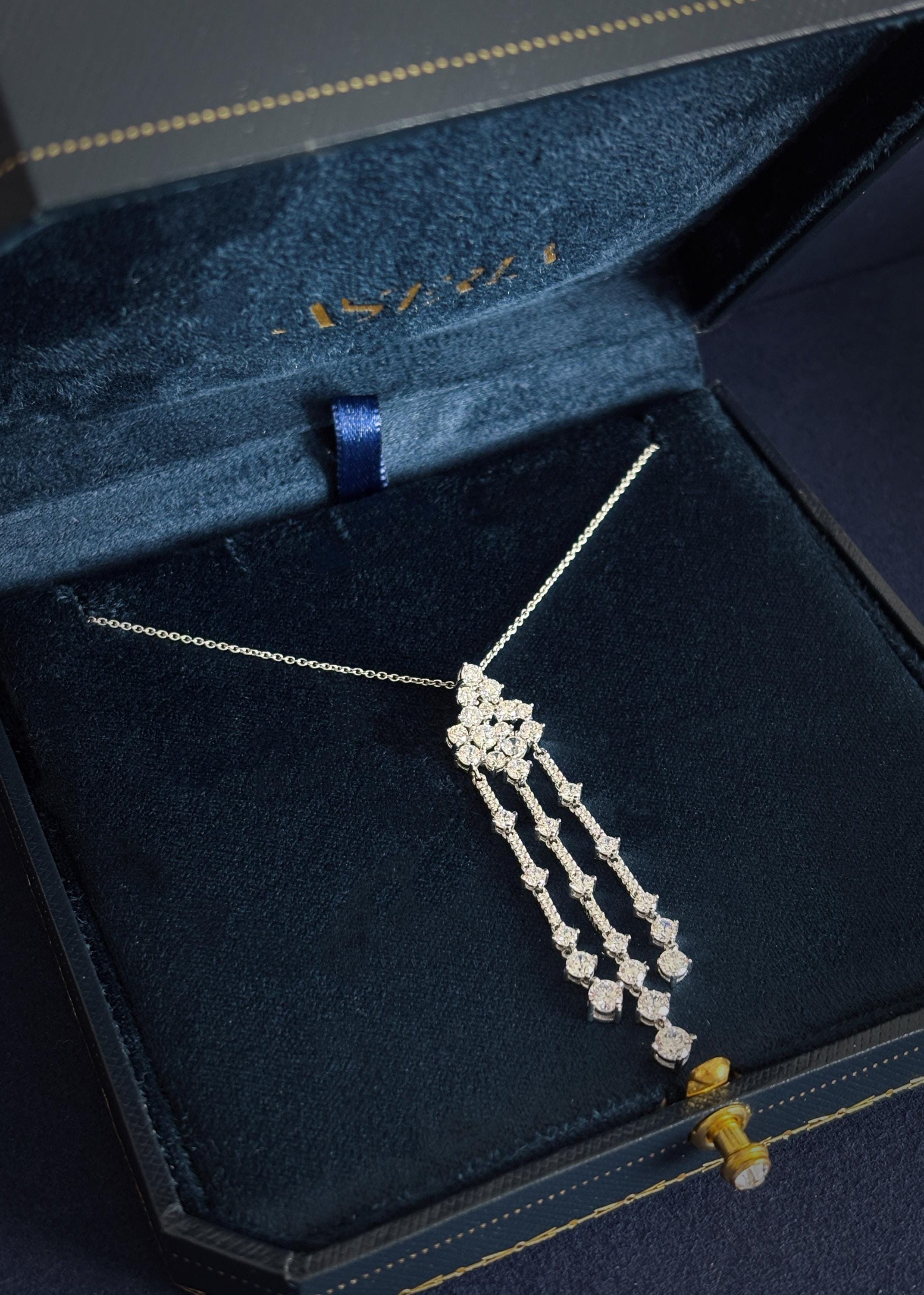 Cascading Drop Pendant Necklace