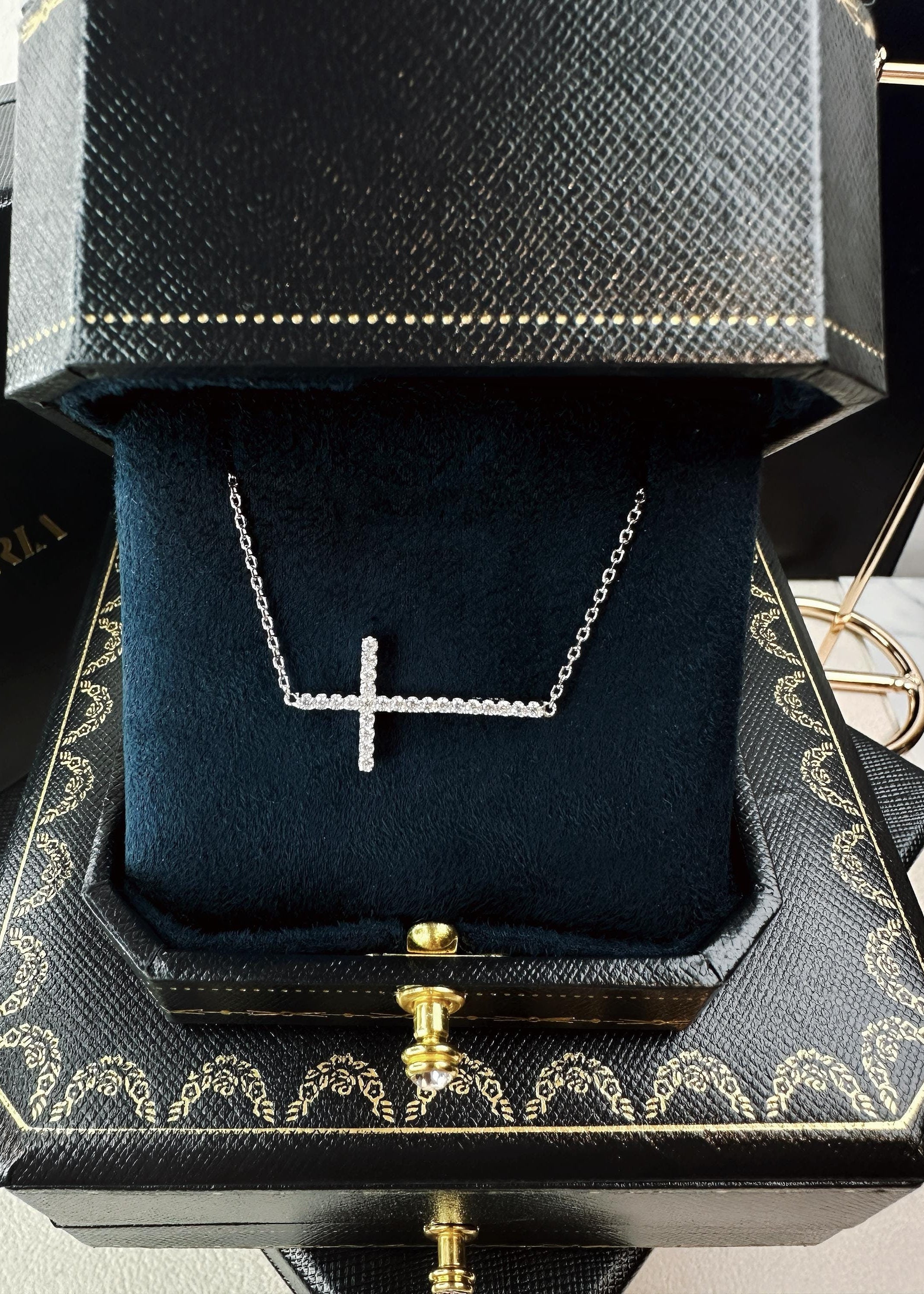 Dual-Sided Cross Necklace