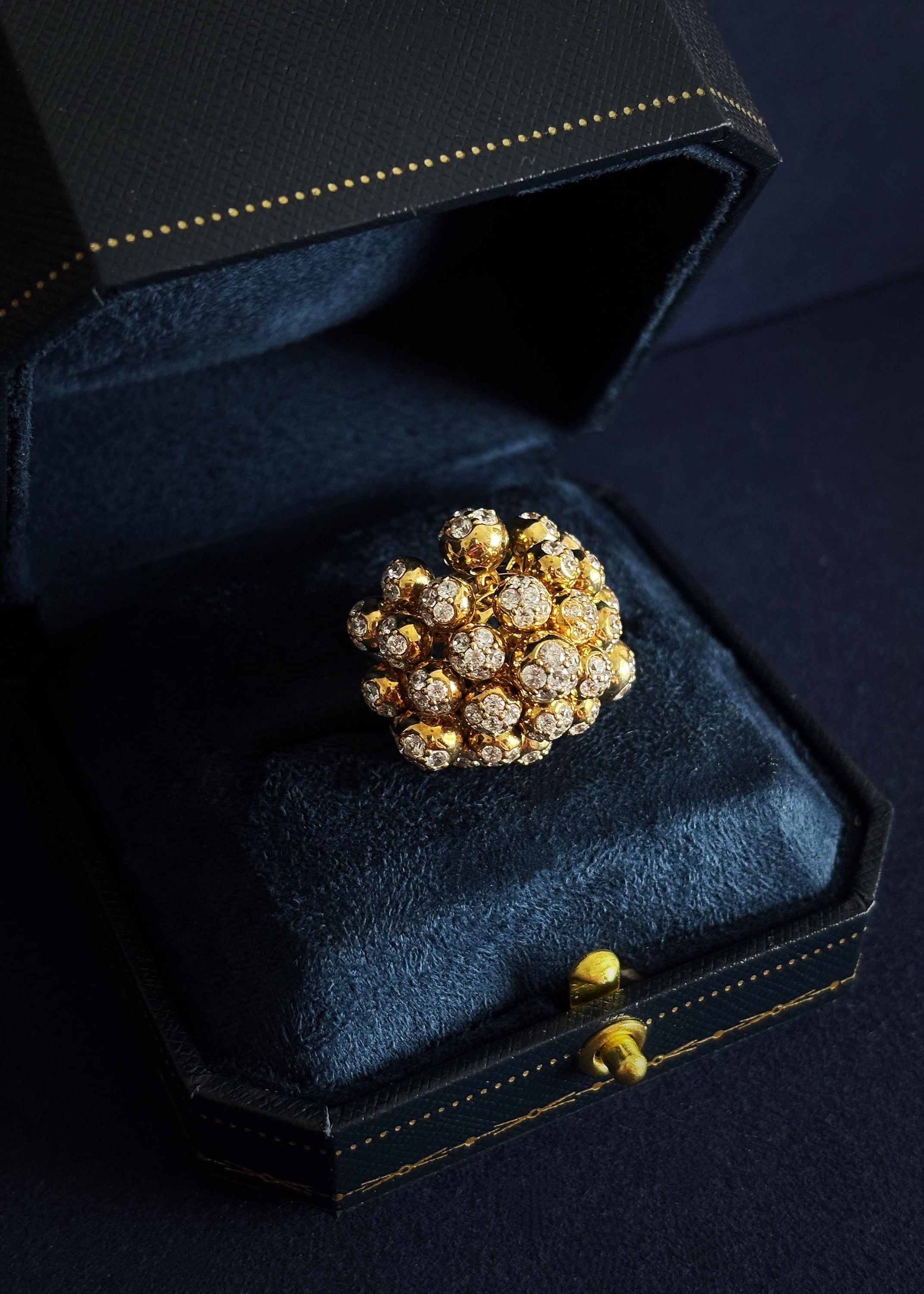 Crystal Bloom Statement Ring
