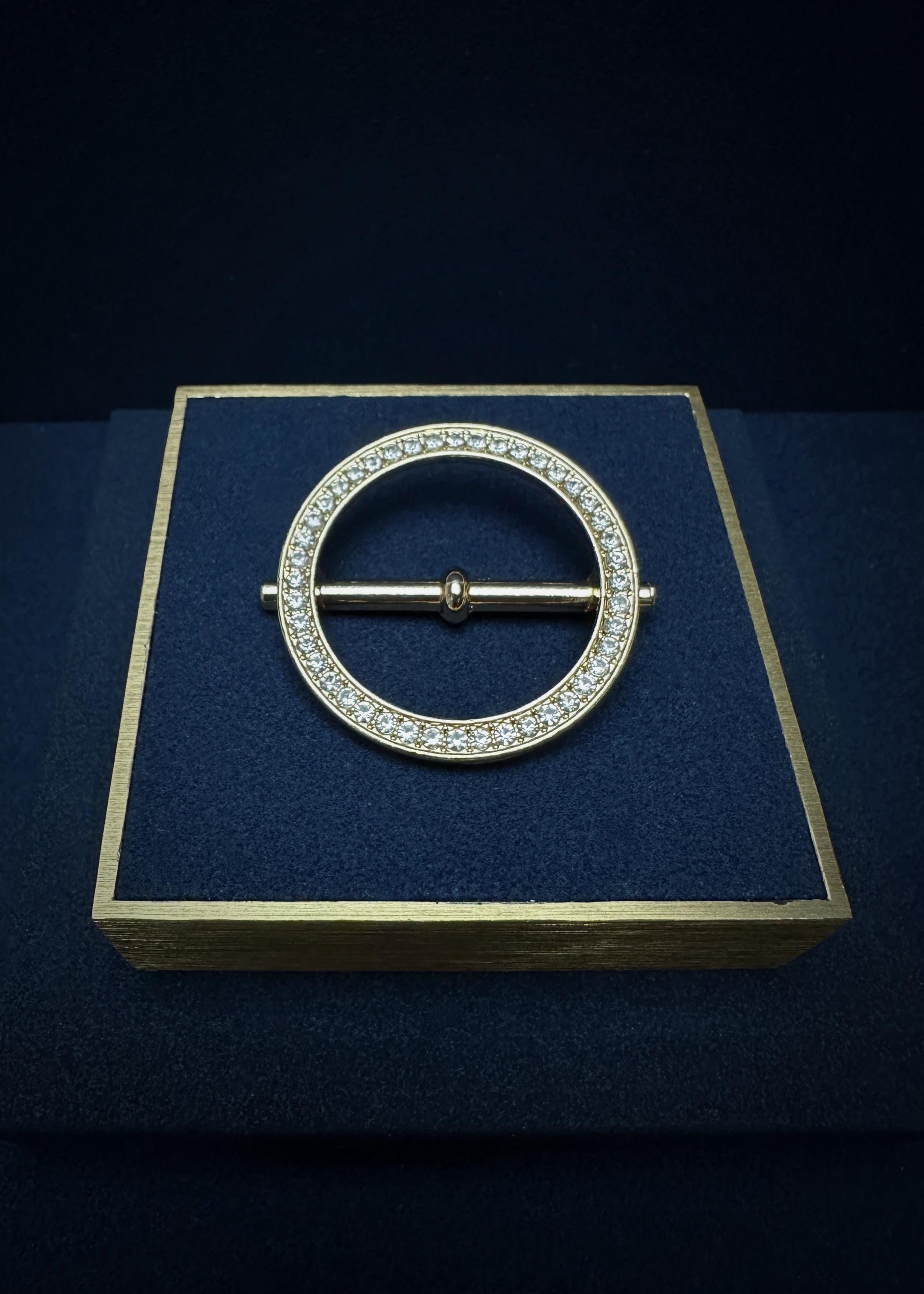 Circular Pave Scarf Ring