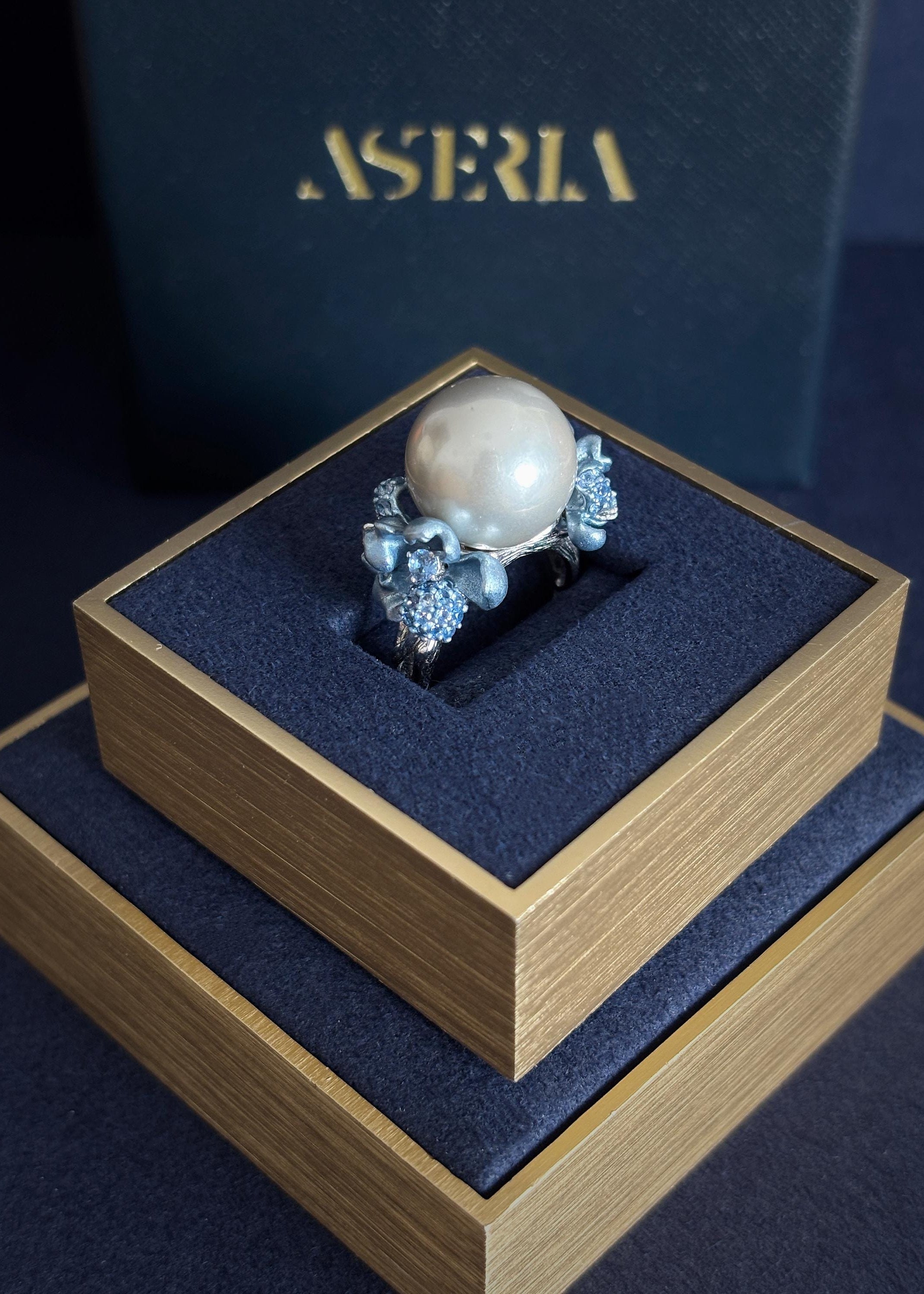 Oyster Pearl Cocktail Ring