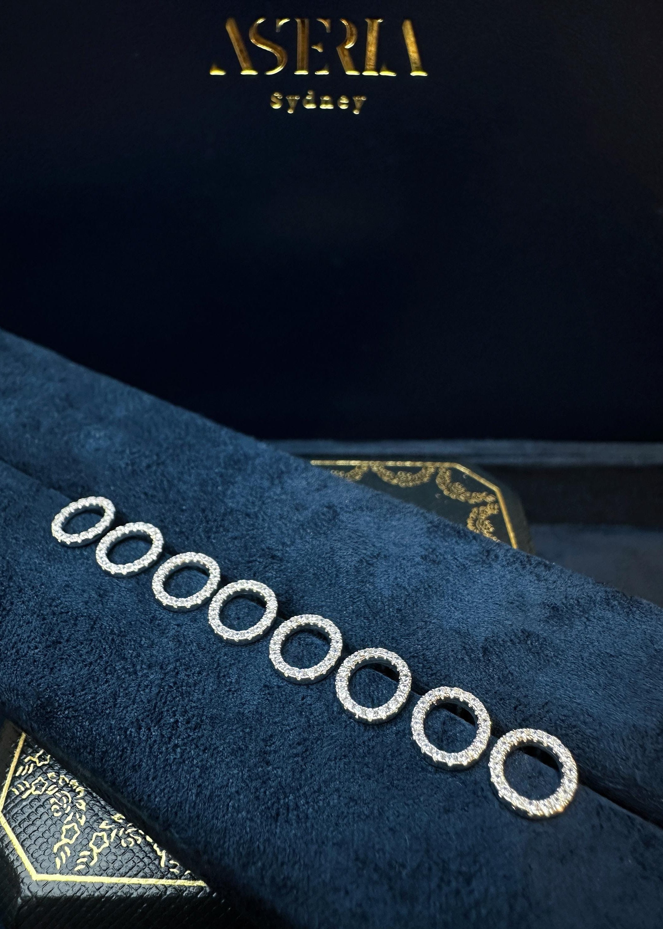 Oval CZ Stud Earrings