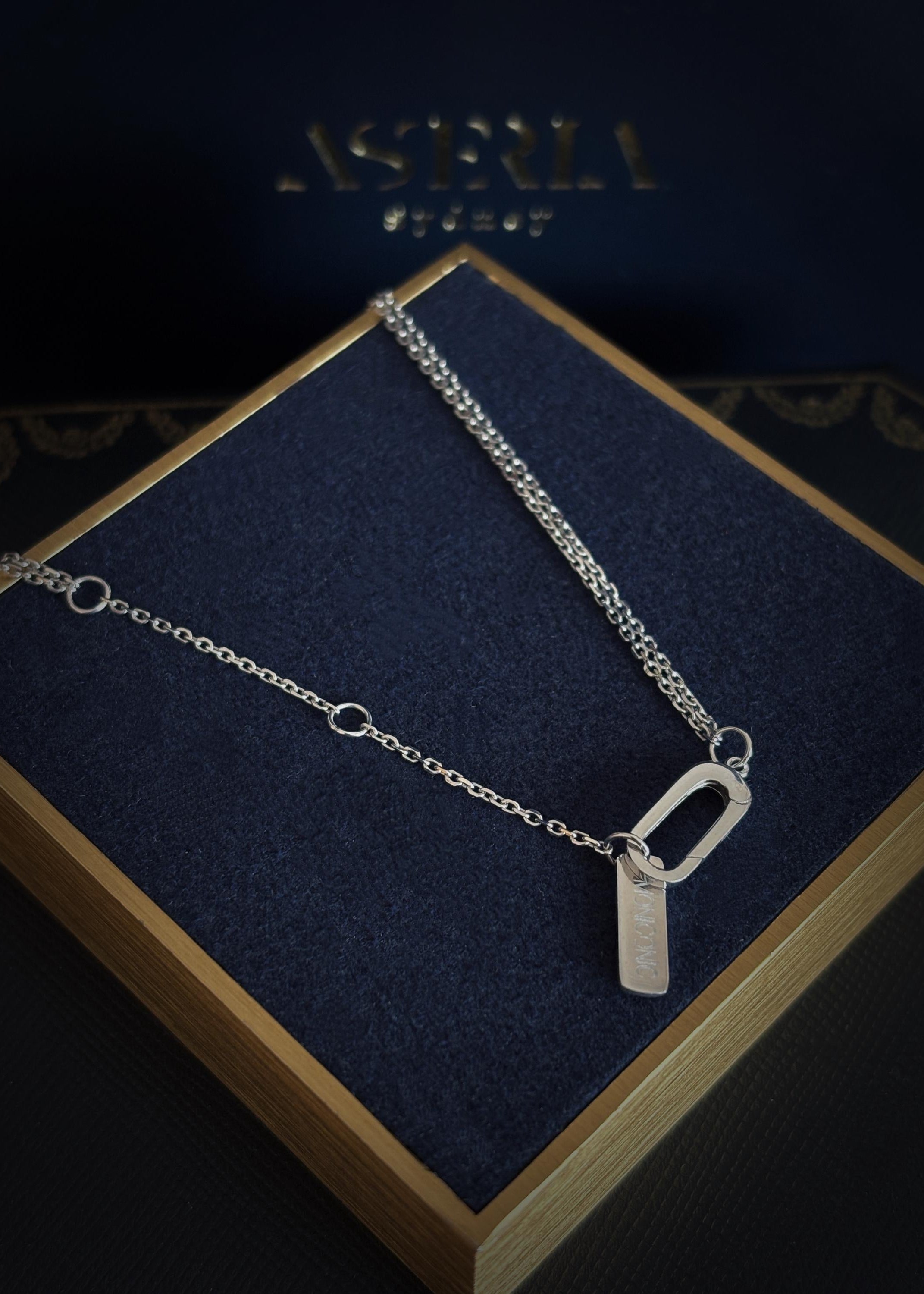 Serpent Curve Pendant Necklace