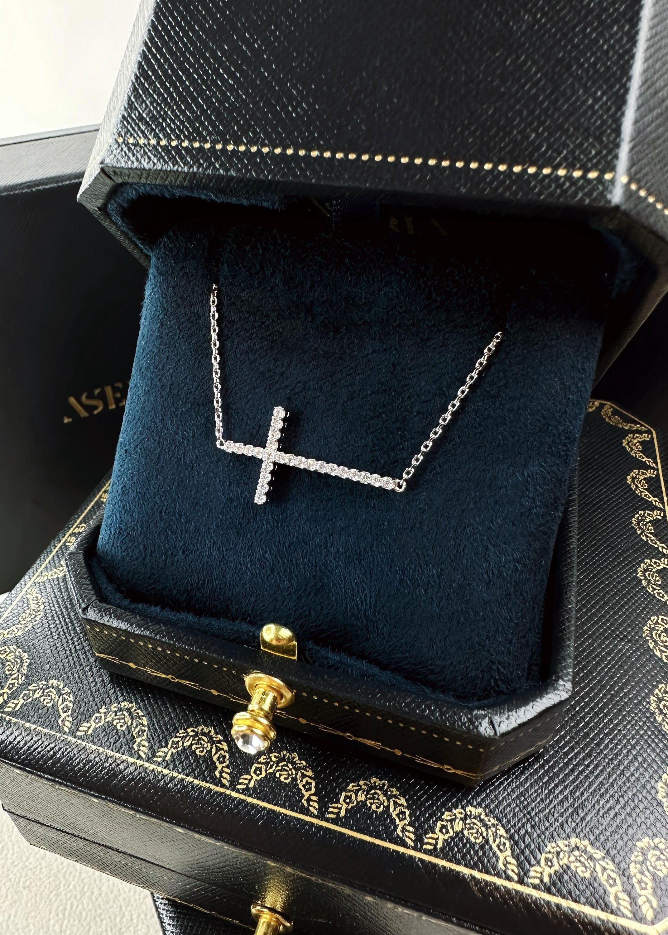Dual-Sided Cross Necklace