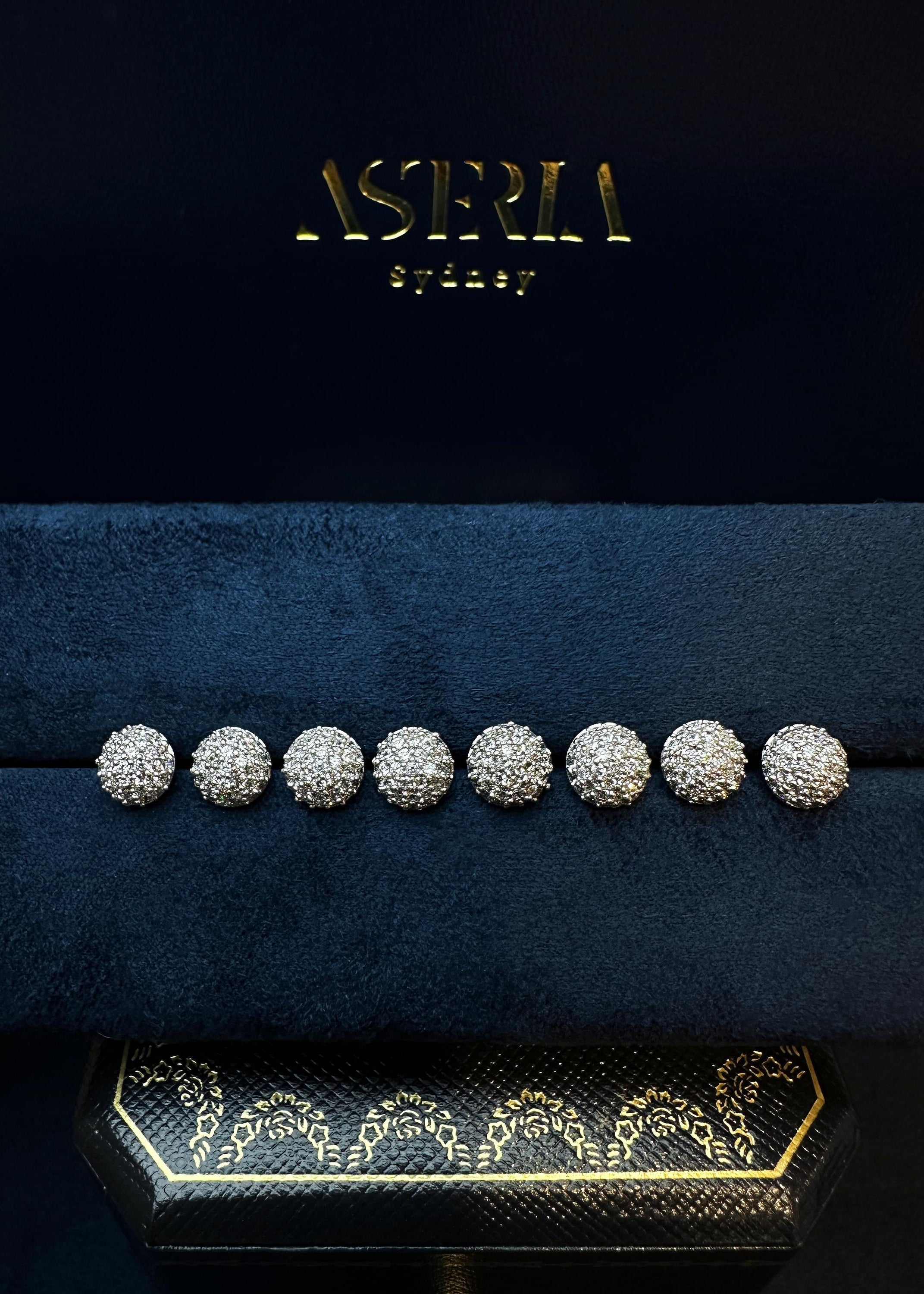 Pavé Dome Stud Earrings