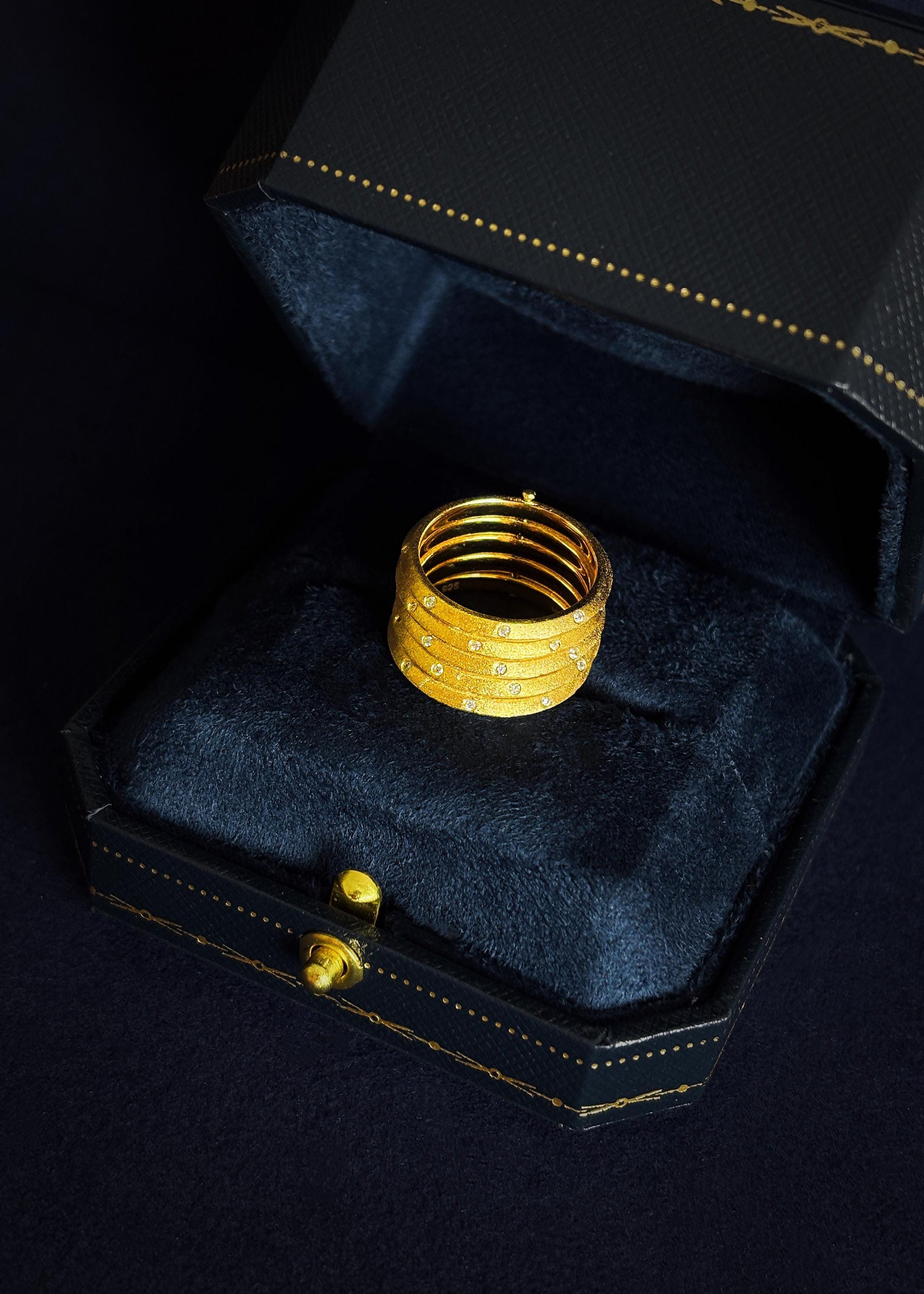 Stacked Band Statement Ring