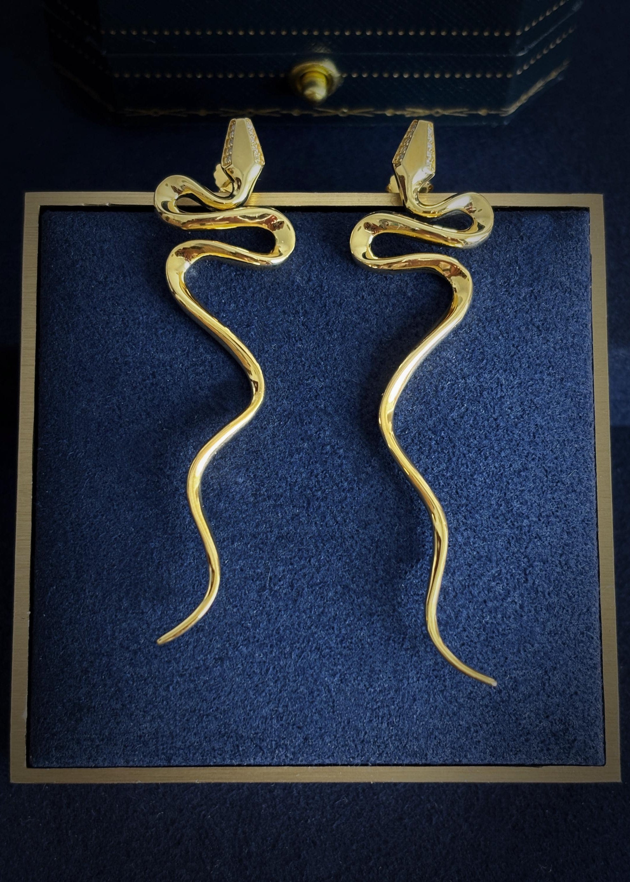 Serpent Drop Earrings
