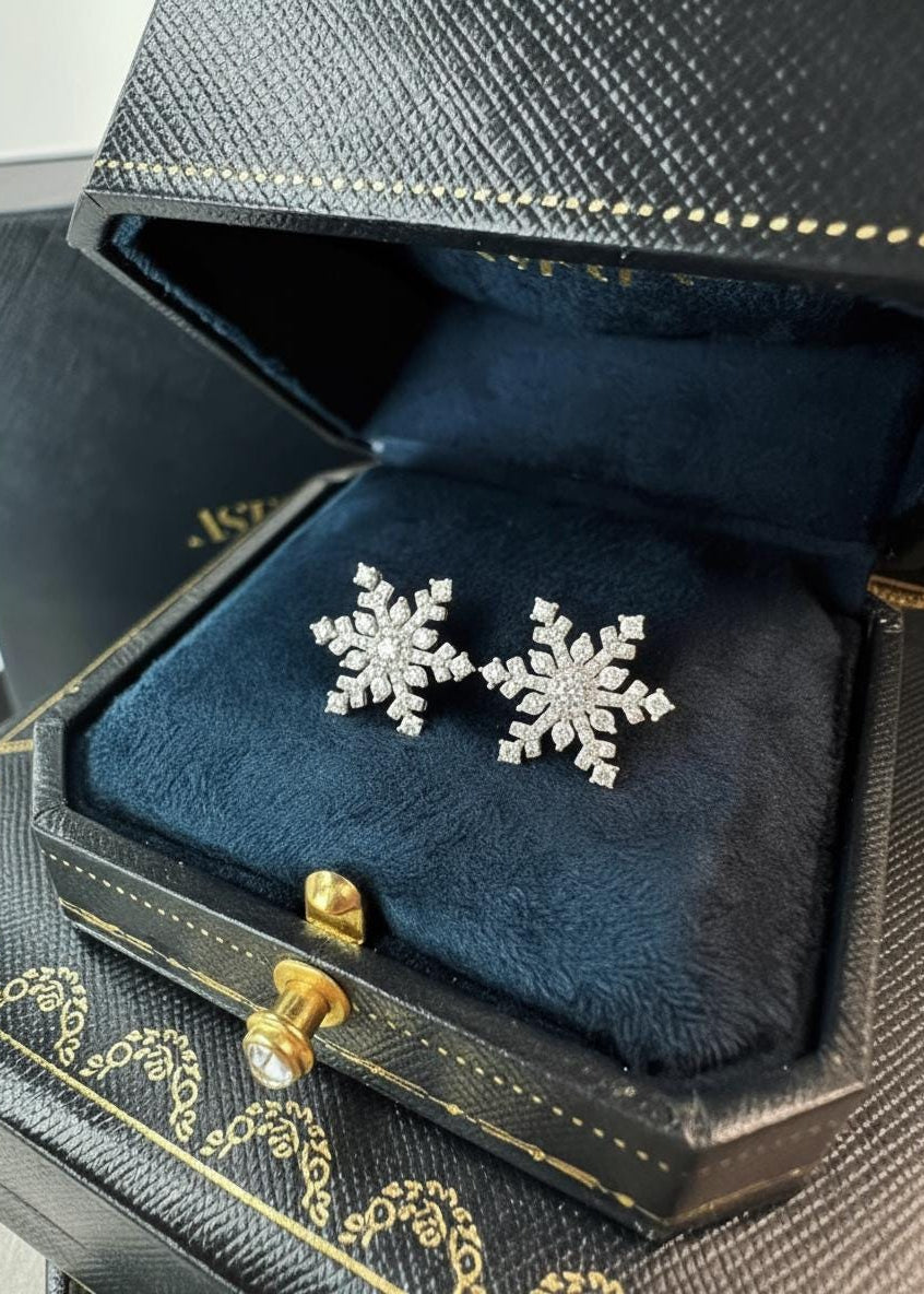 Snowflake Stud Earrings