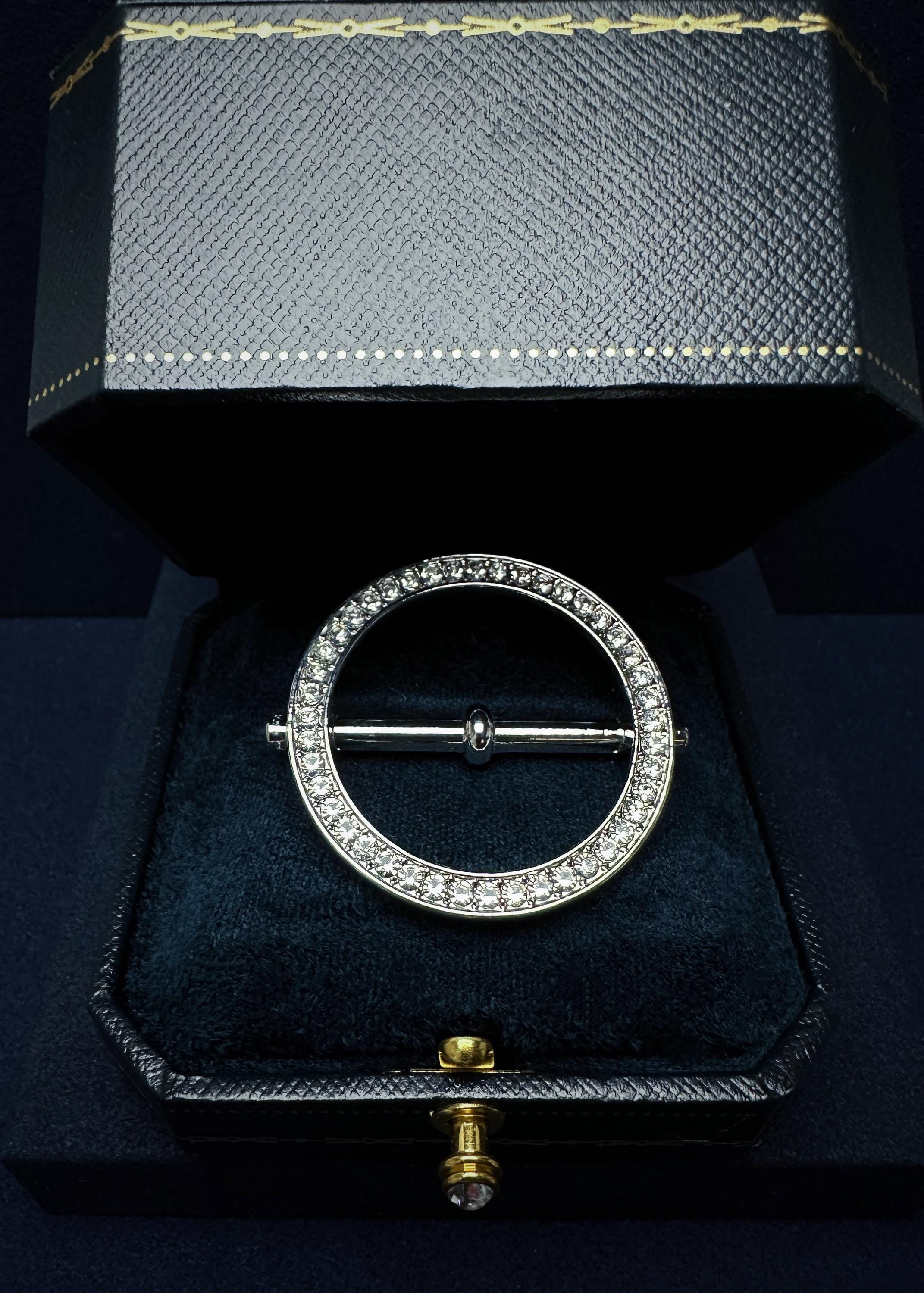 Circular Pave Scarf Ring