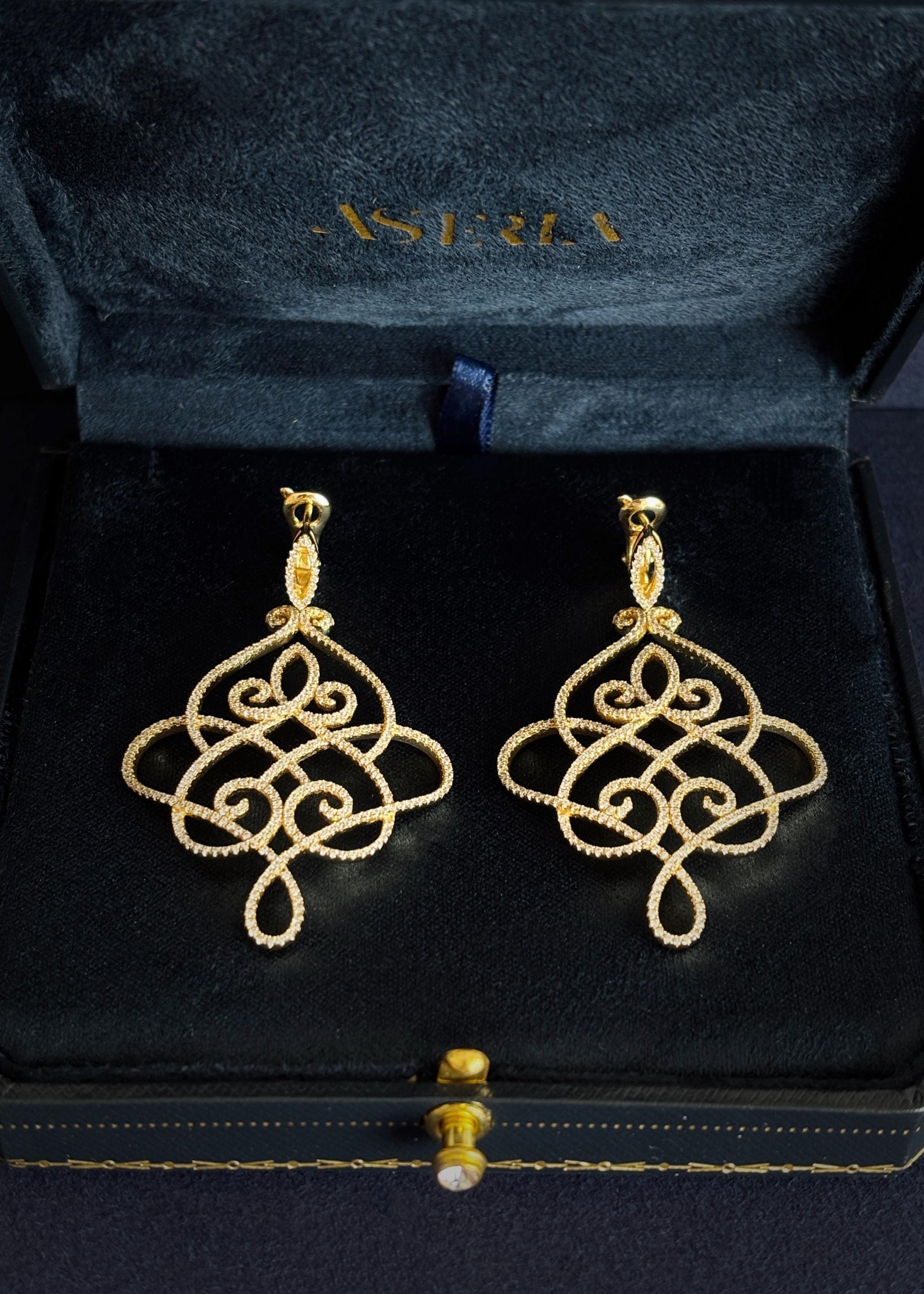 Filigree Lace Drop Earrings