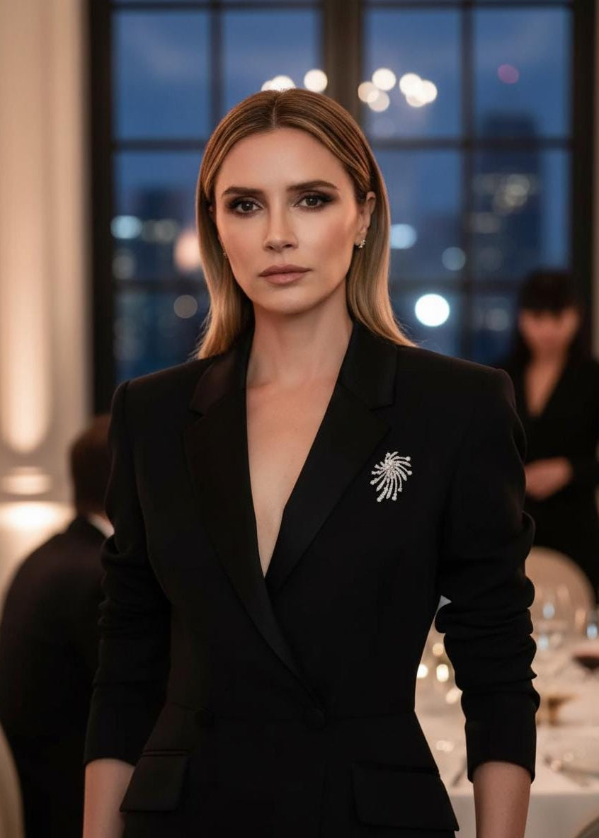 Pearl Firework Brooch