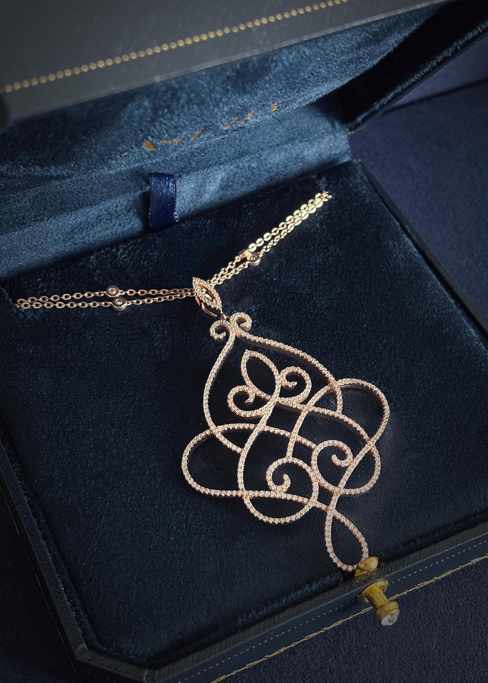 Filigree Statement Pendant Necklace