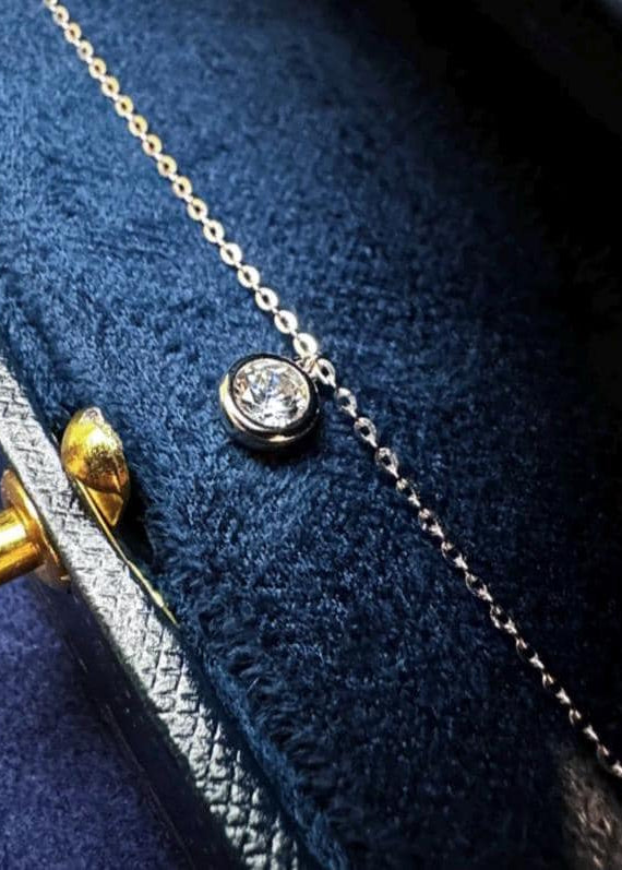 Bezel CZ Chain Bracelet