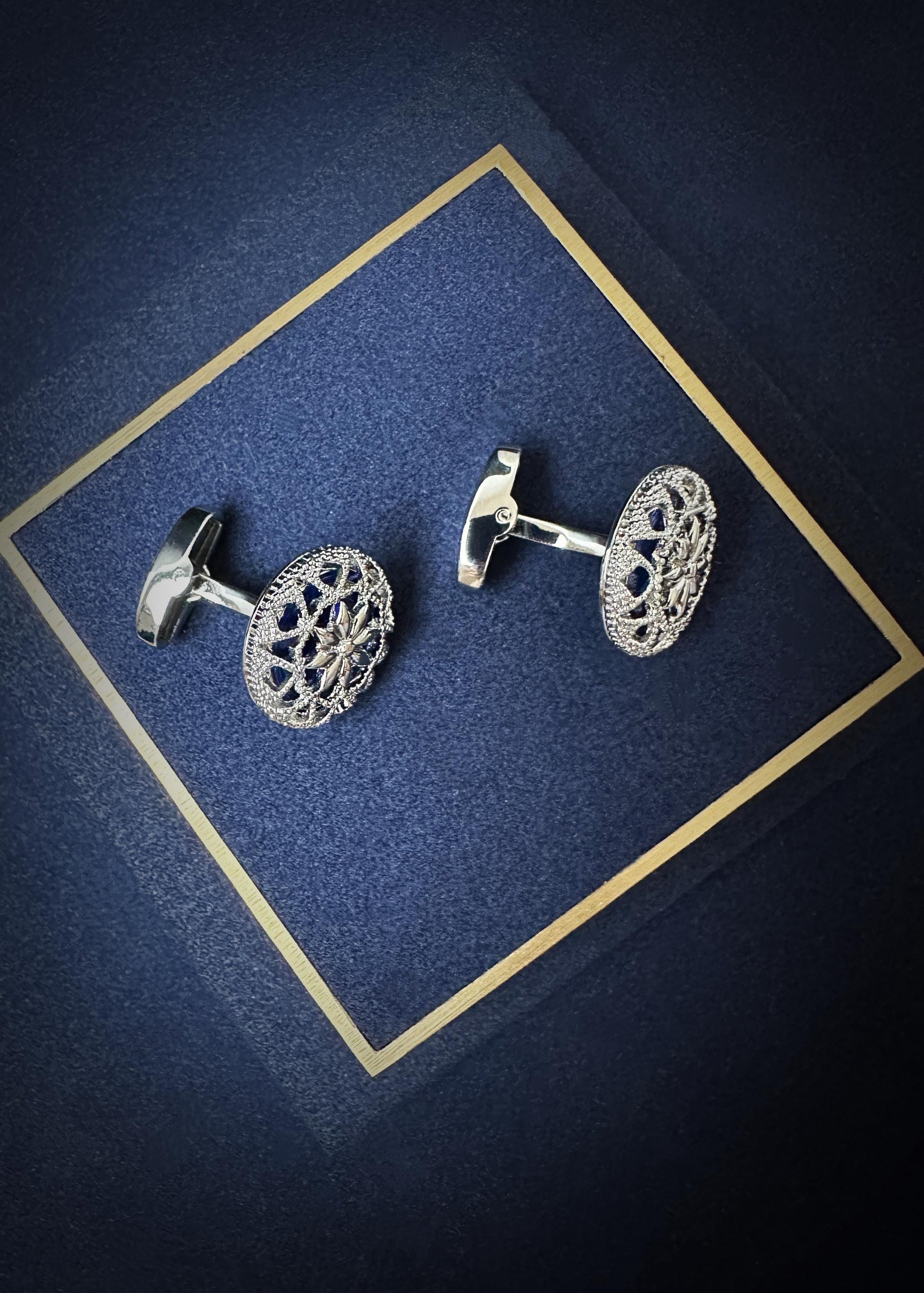 Floral Crest Cufflinks