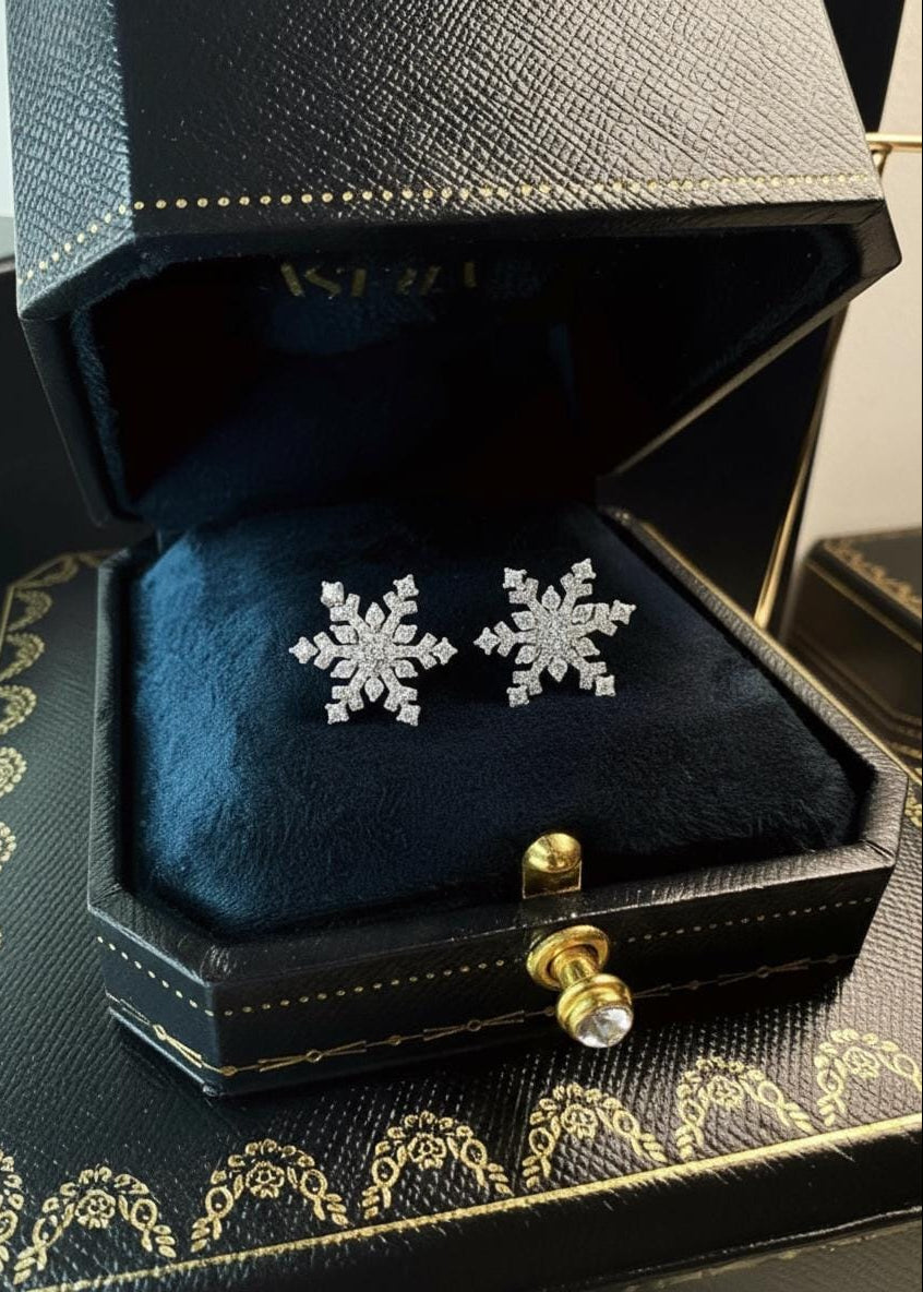 Snowflake Stud Earrings