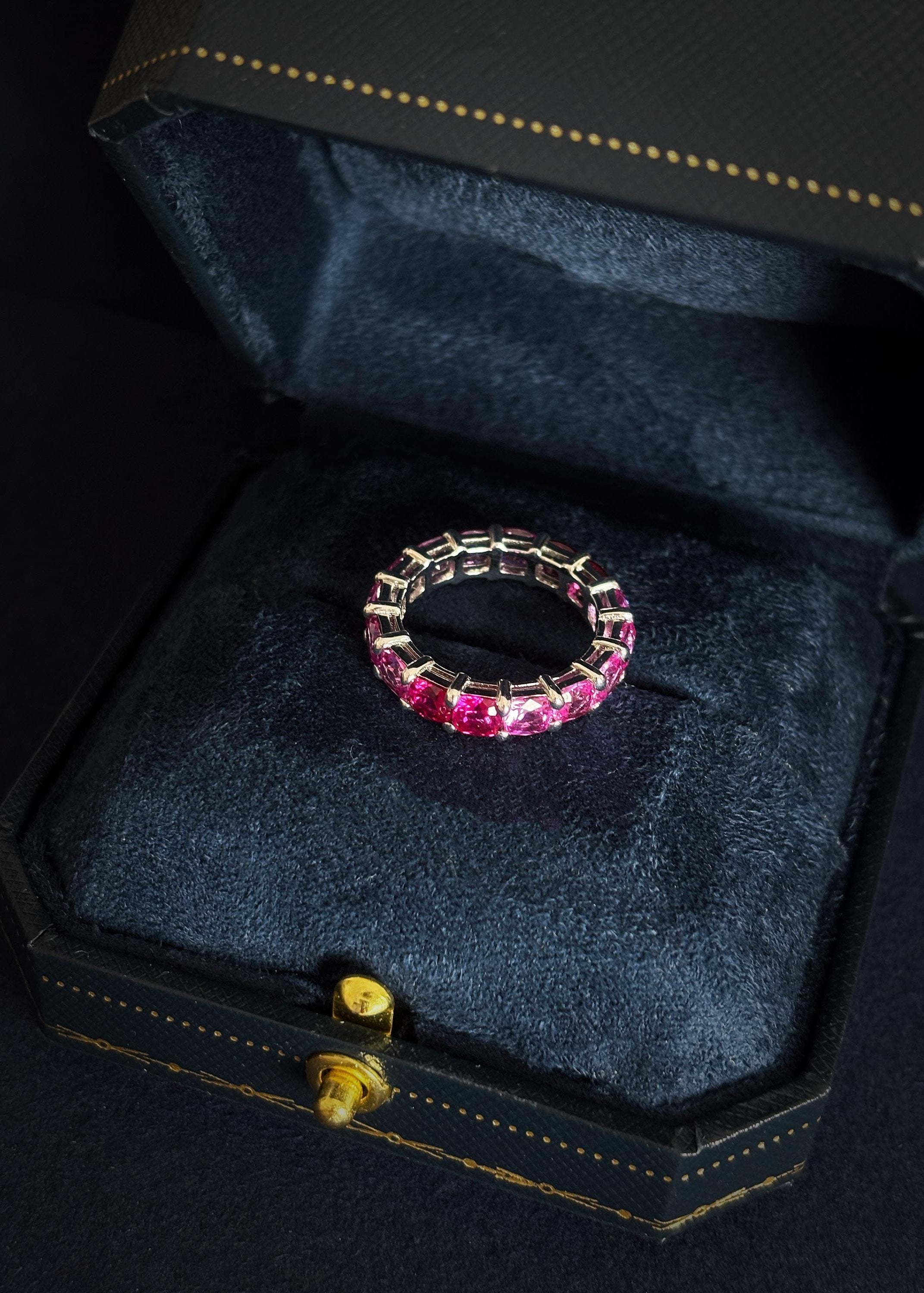 Pink Gradient Eternity Ring