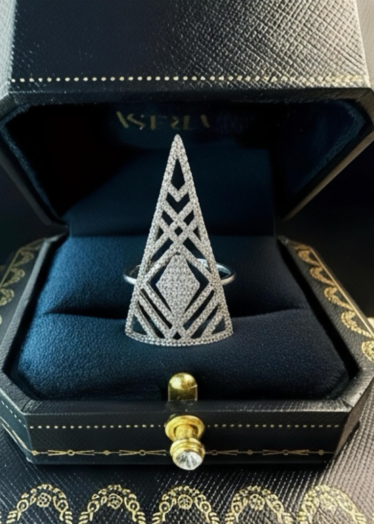 Art Deco Triangle Ring
