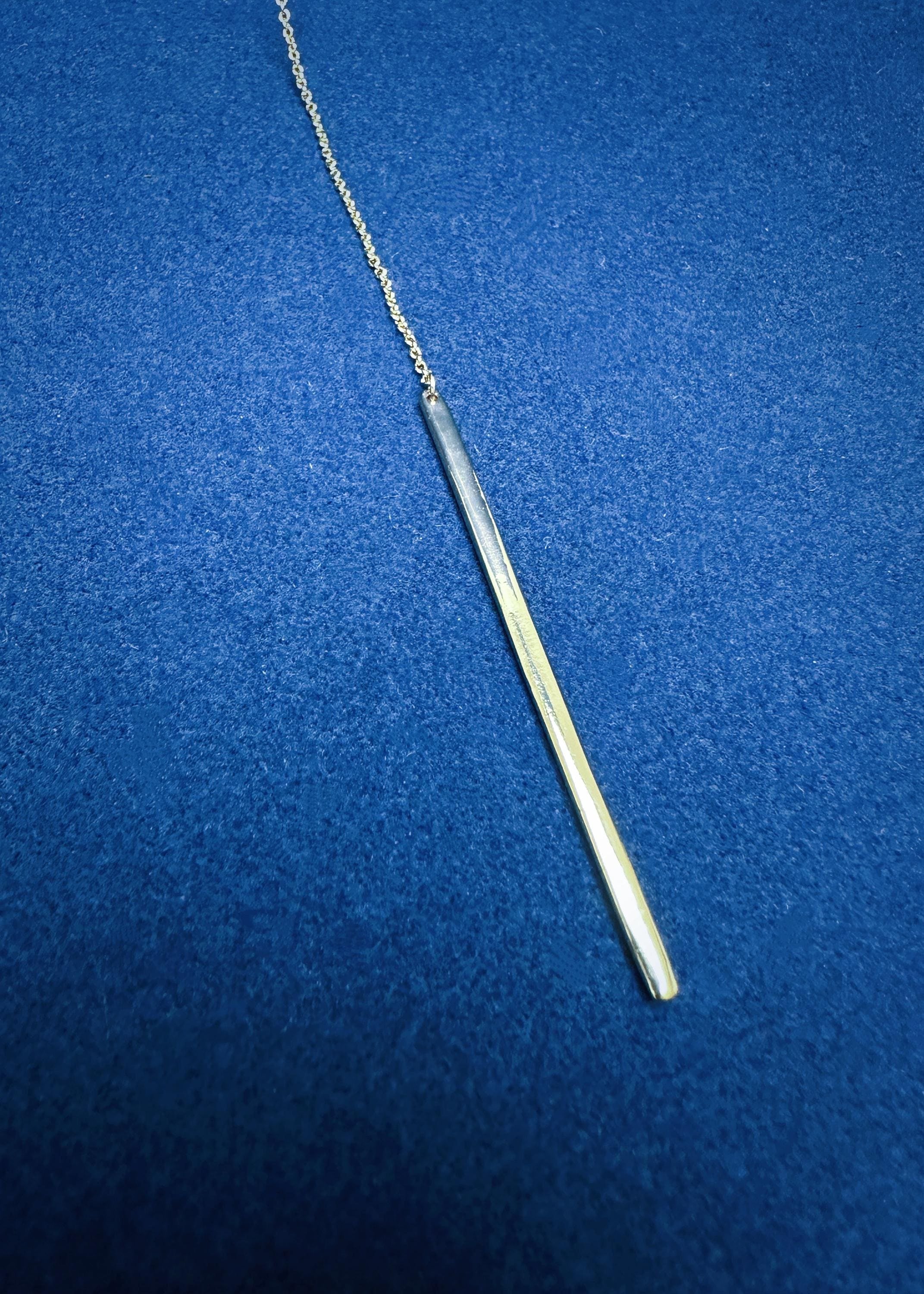 Minimal Y Lariat Necklace