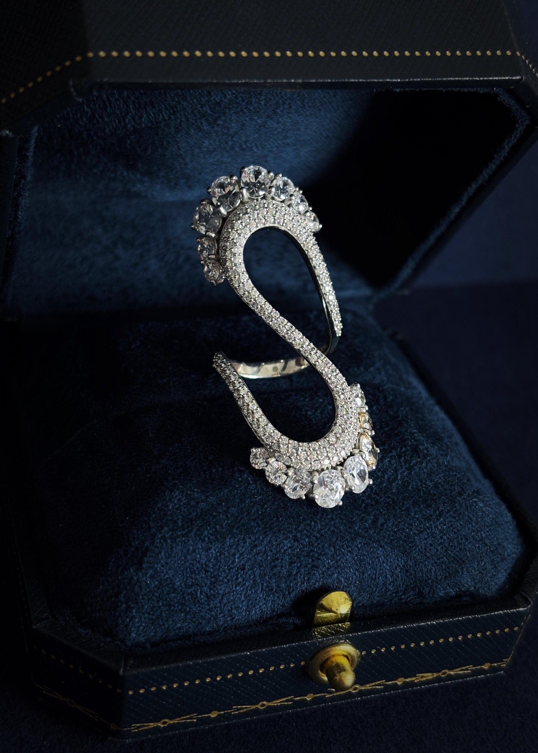 Sculpted Infinity Statement Ring