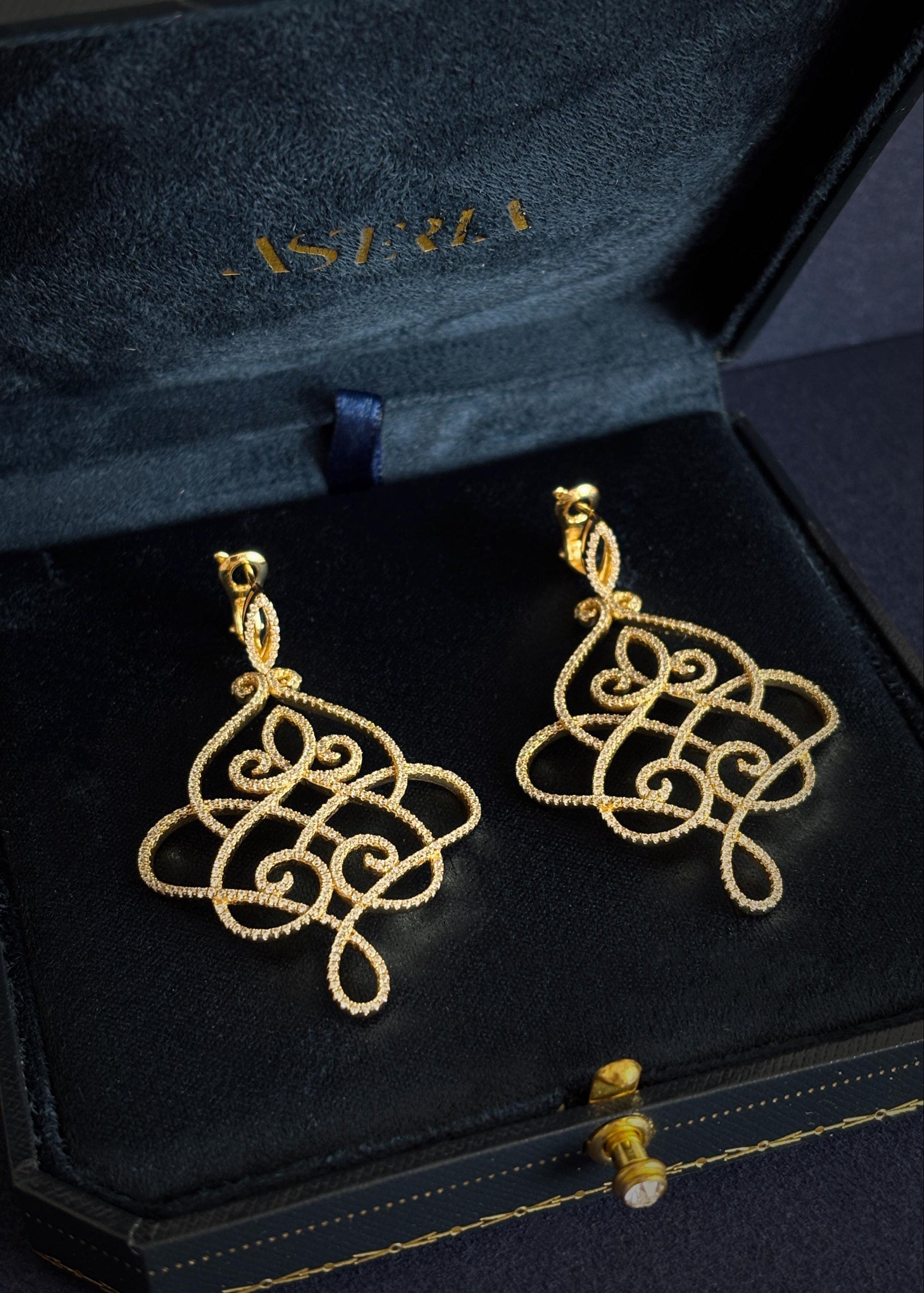 Filigree Lace Drop Earrings