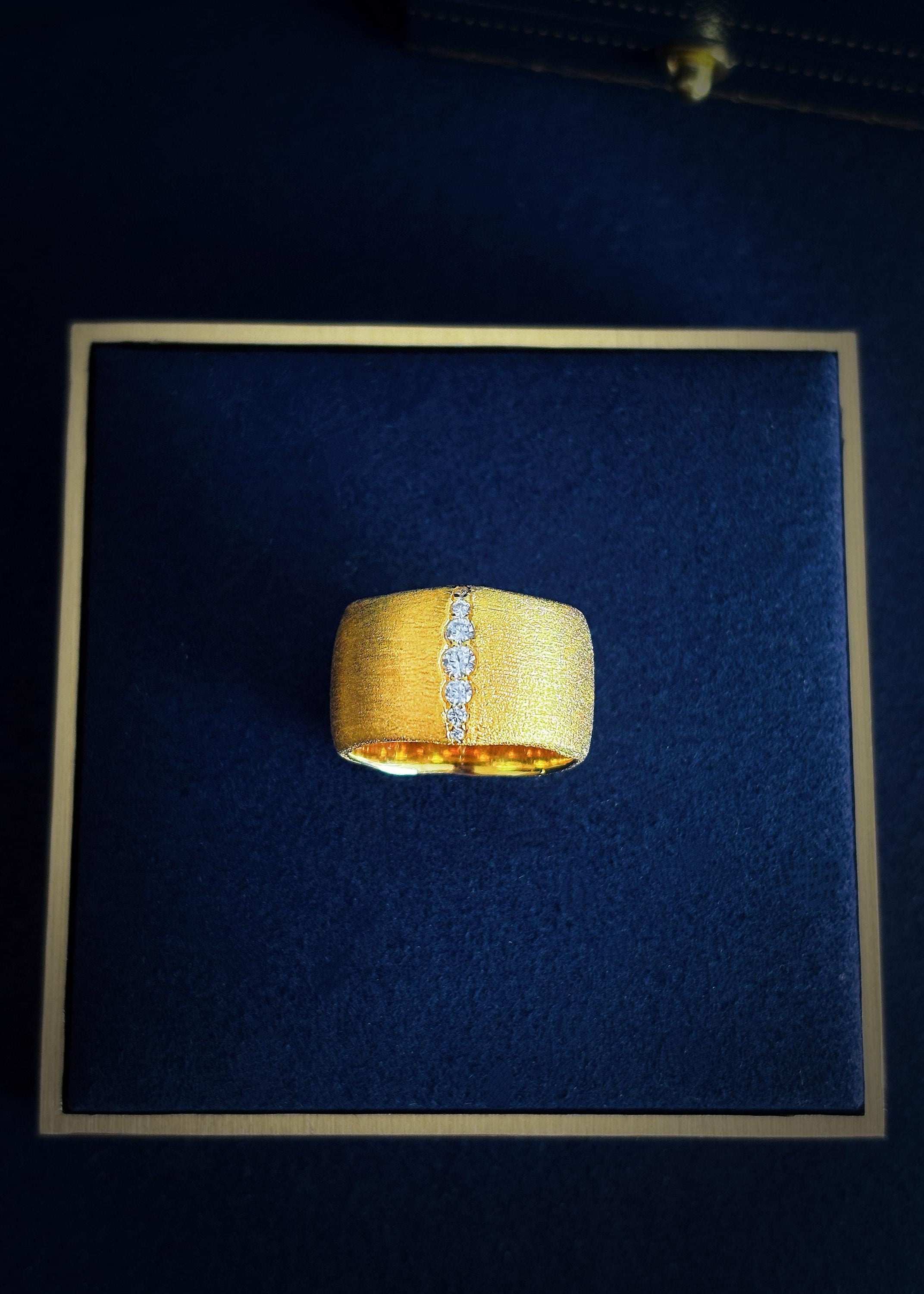 Brushed Gold Statement Band
